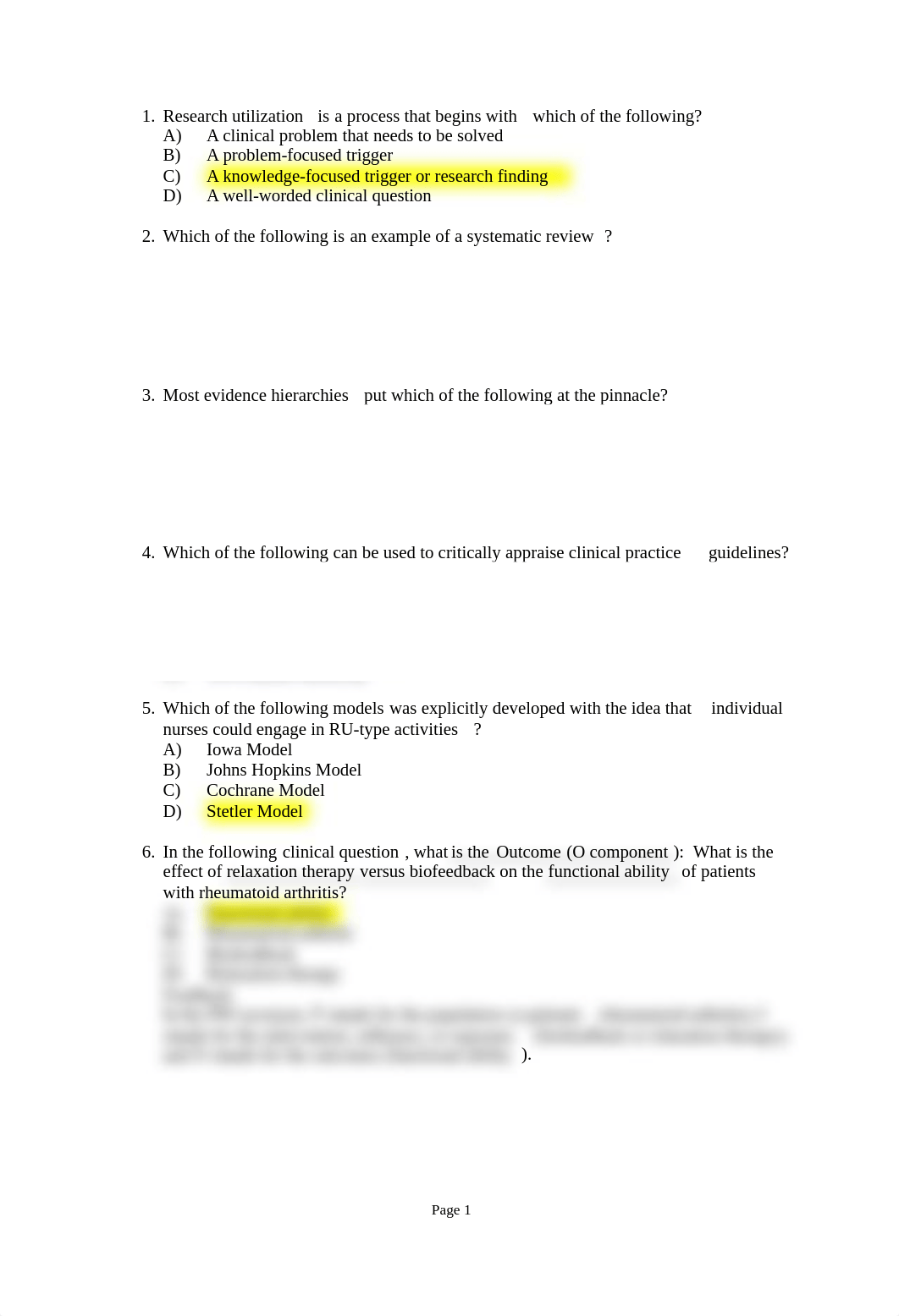 Chapter 2 - Fundamentals of Evidence - Based Nursing Practice Chapter 4 - Reading and Critiquing Res_d70zmiet848_page1