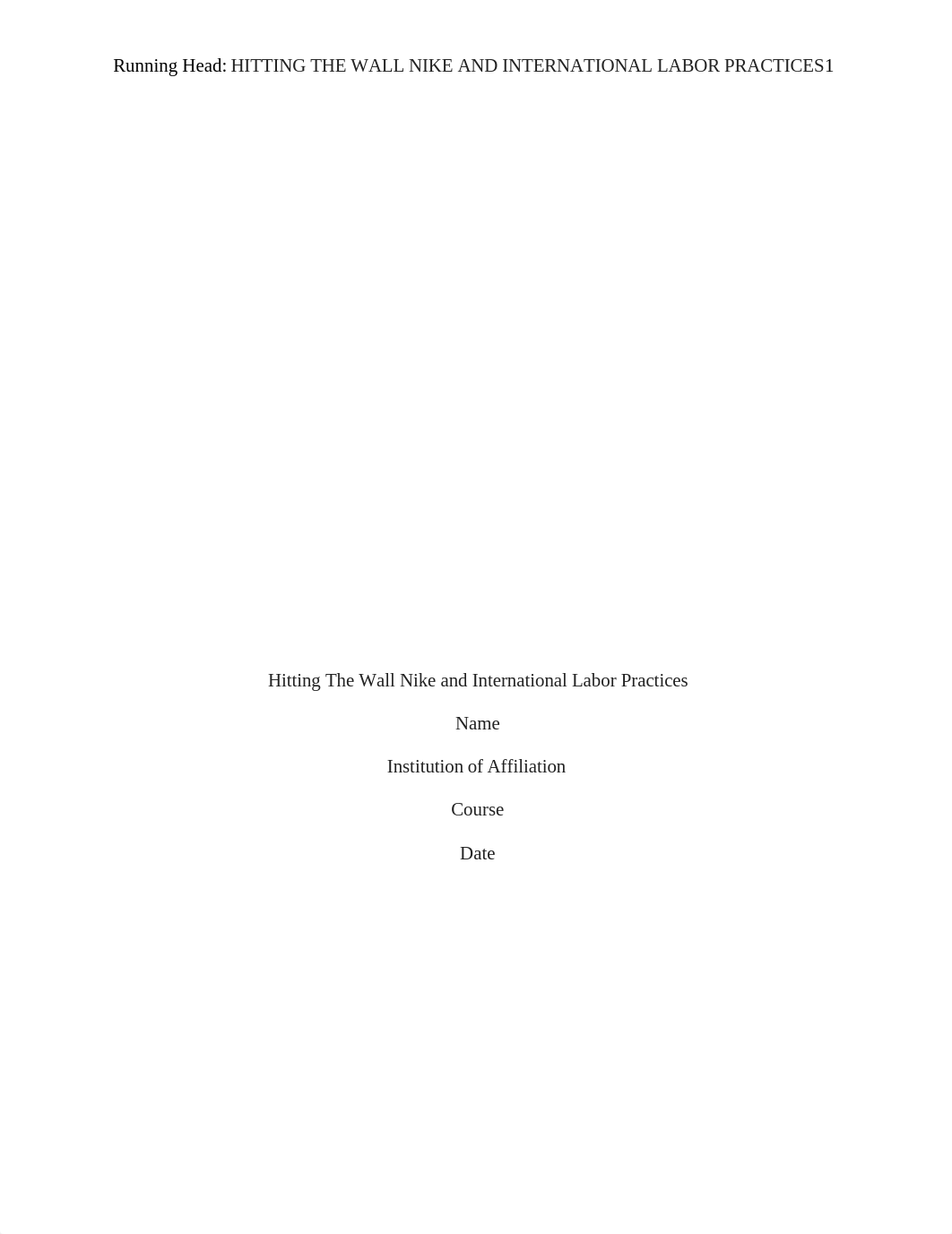 Hitting The Wall Nike and International Labor Practices.doc_d7142sfqje1_page1