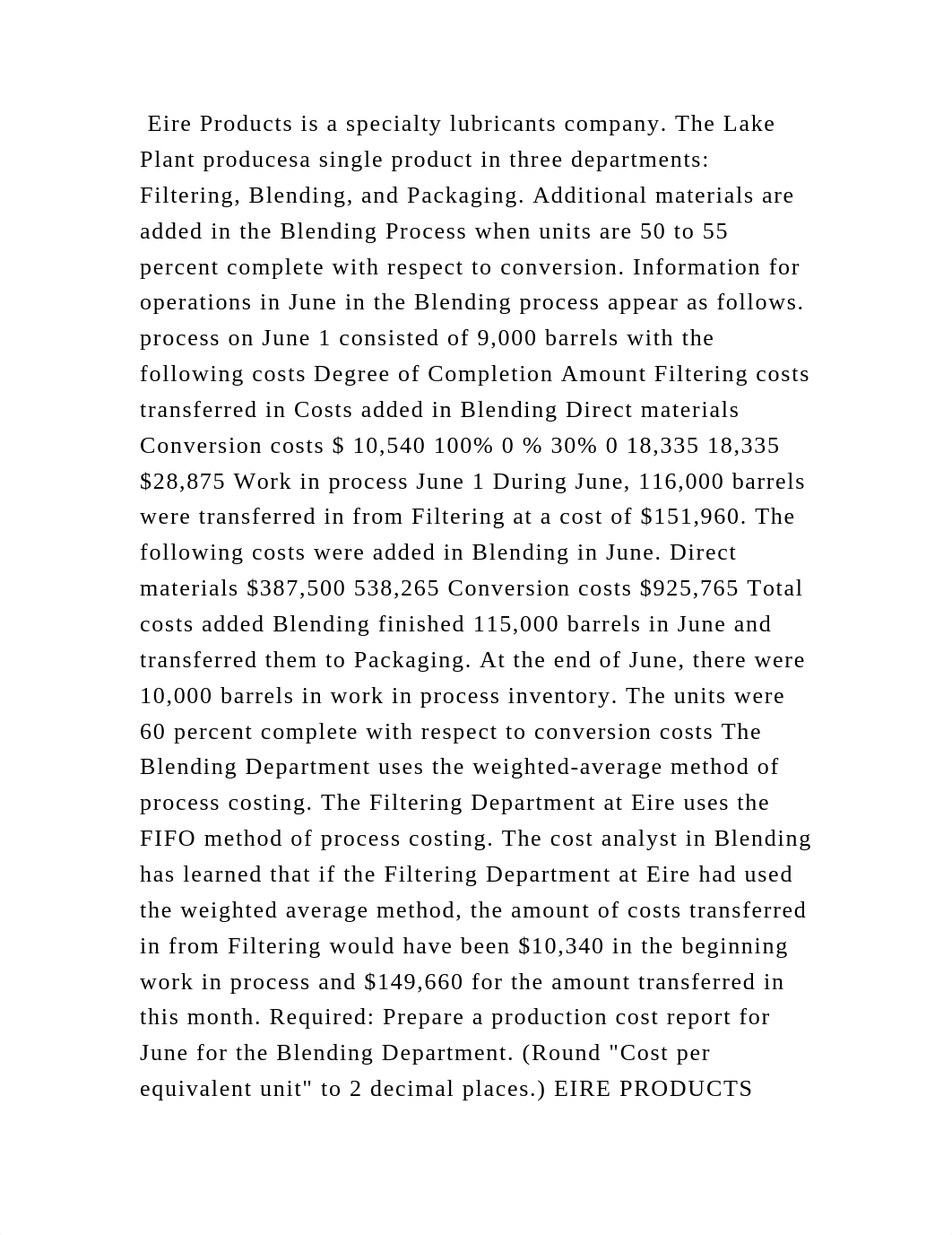 Eire Products is a specialty lubricants company. The Lake Plant produ.docx_d715tmmdrpc_page2