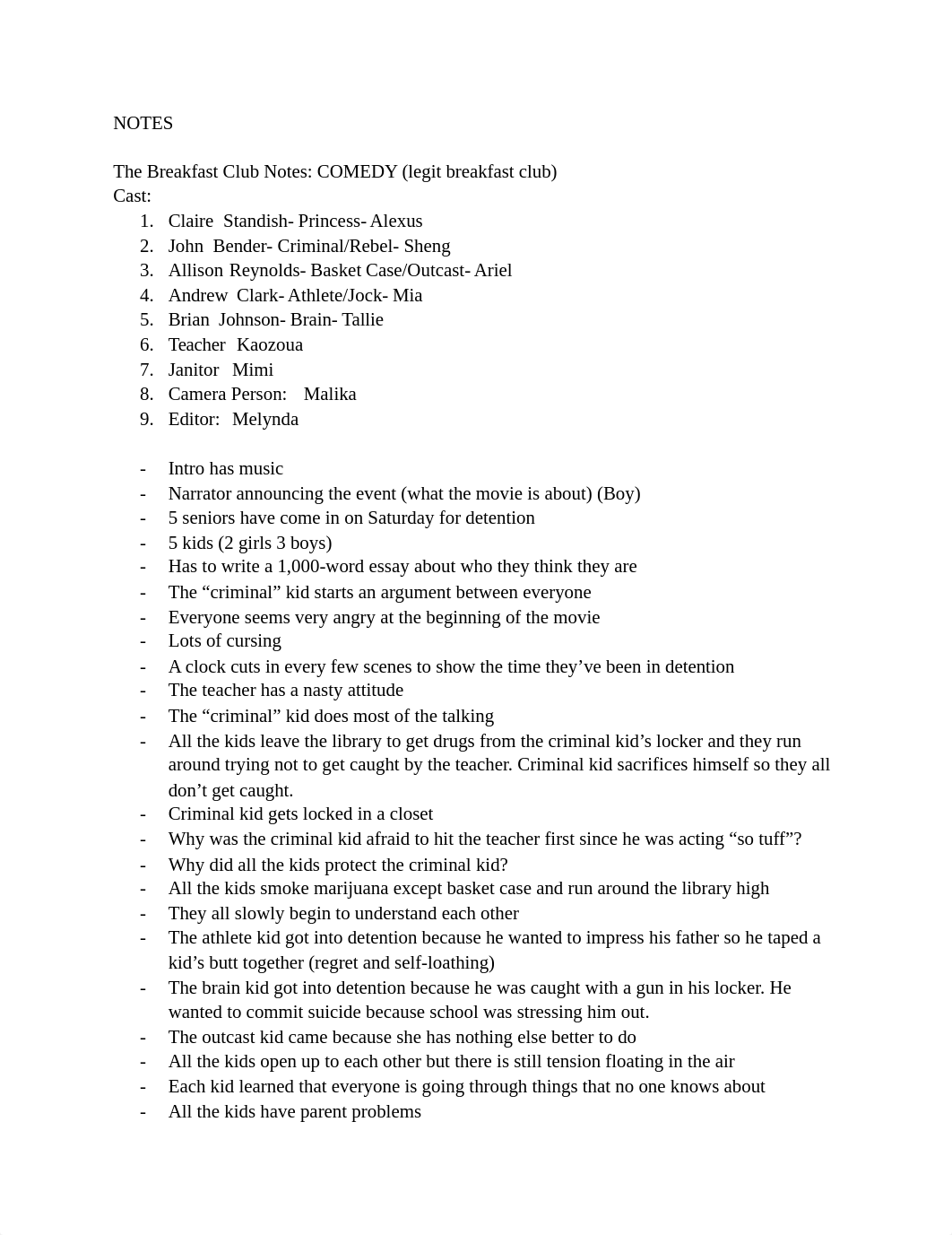 Film Final- The Breakfast Club Notes_d71hhll2uda_page1