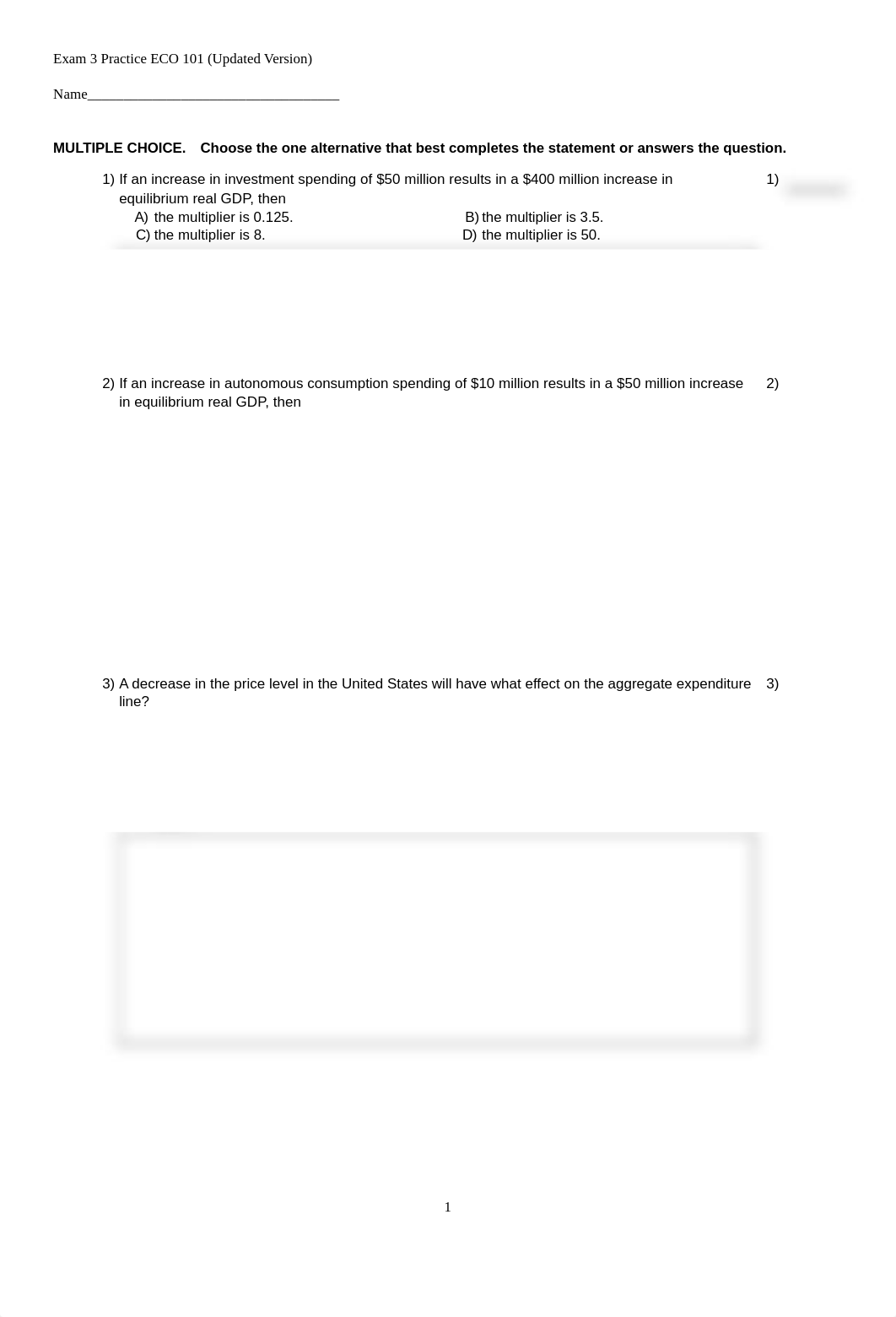 Exam 3 Practice ECO 101 Updated Version.pdf_d71of2ofq3d_page1