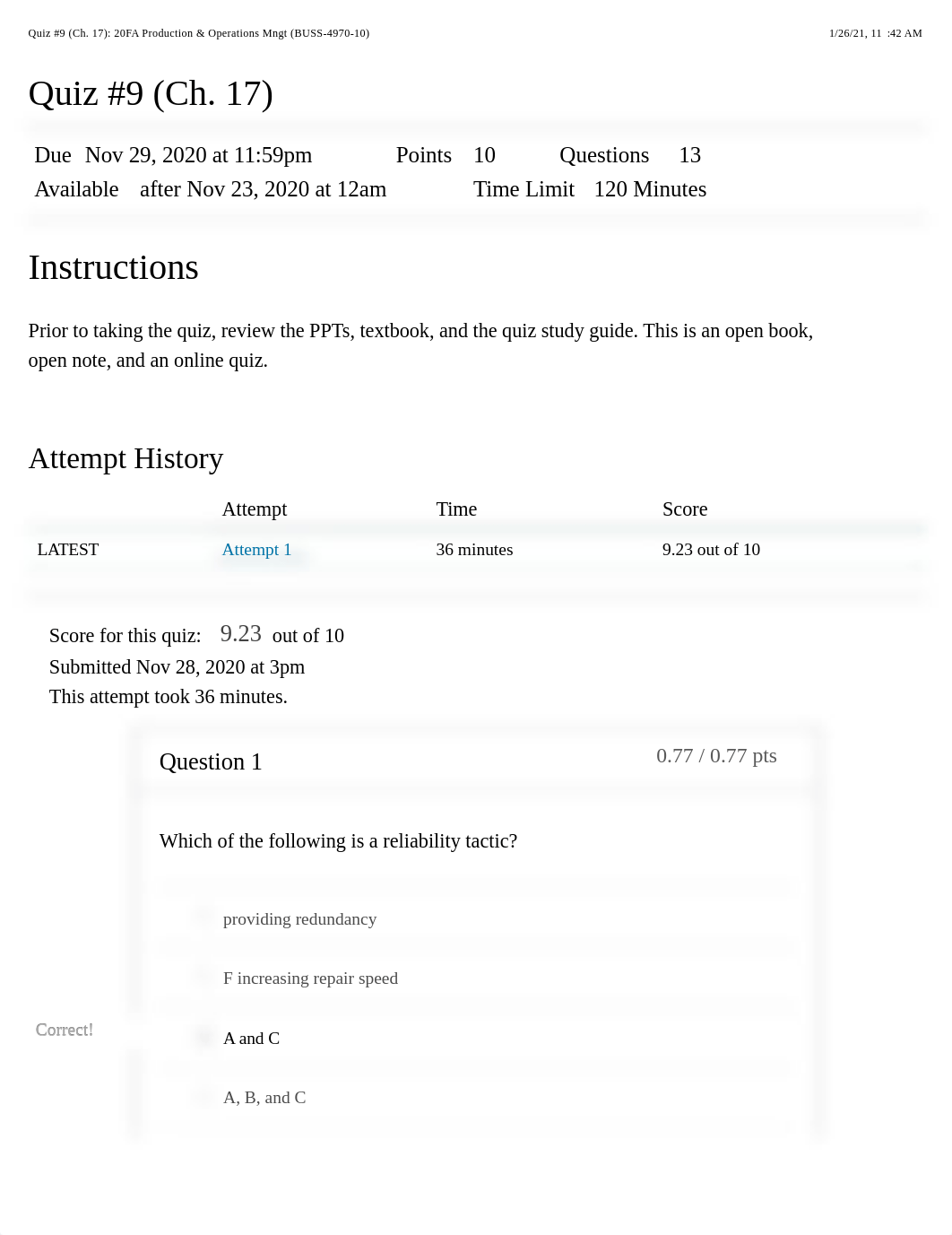 Quiz #9 (Ch. 17): 20FA Production & Operations Mngt (BUSS-4970-10).pdf_d71ssjon7y6_page1