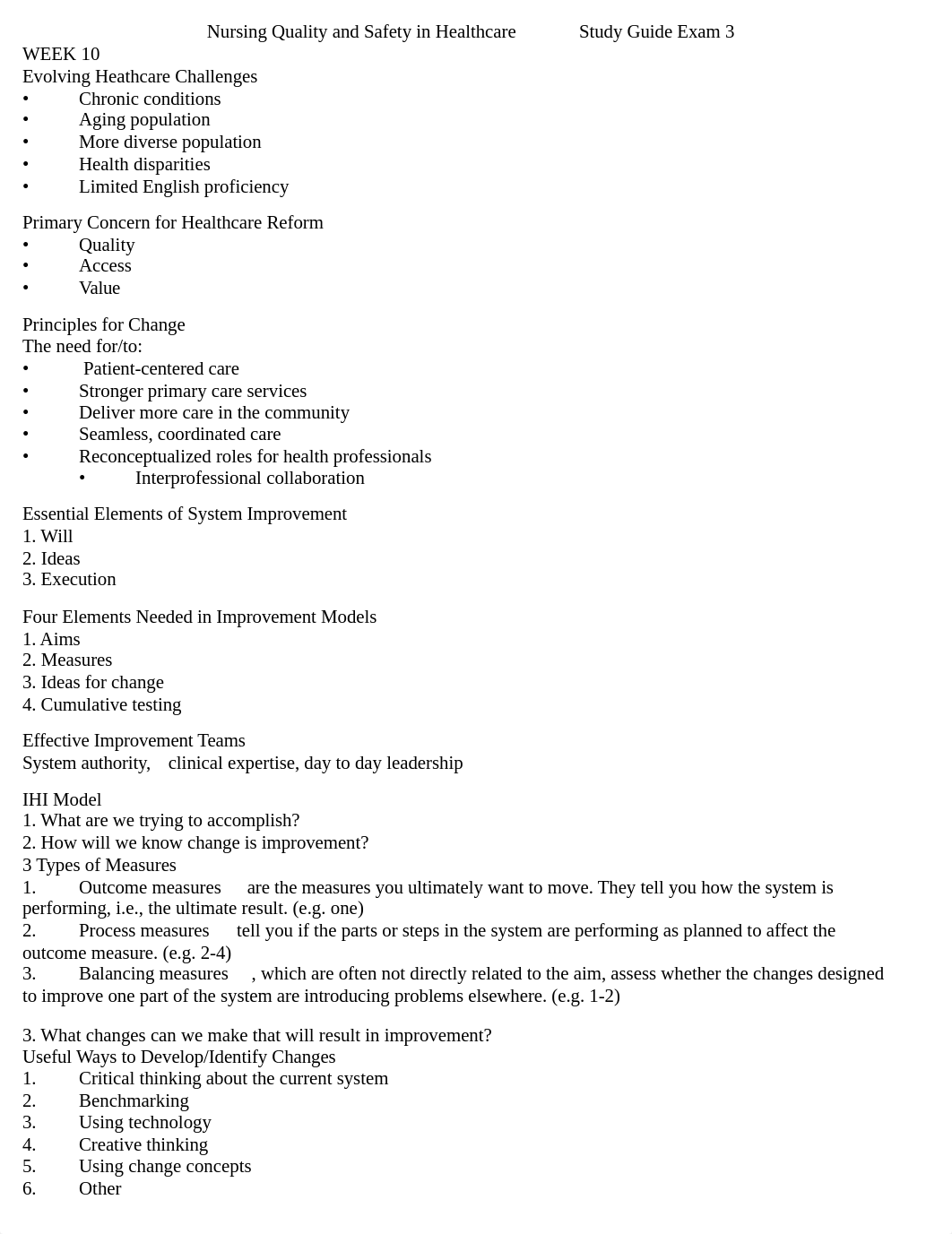 StudyGuide Exam 3 Nursing Quality and Safety in Healthcare  080520 (2).docx_d71tpwznpnh_page1