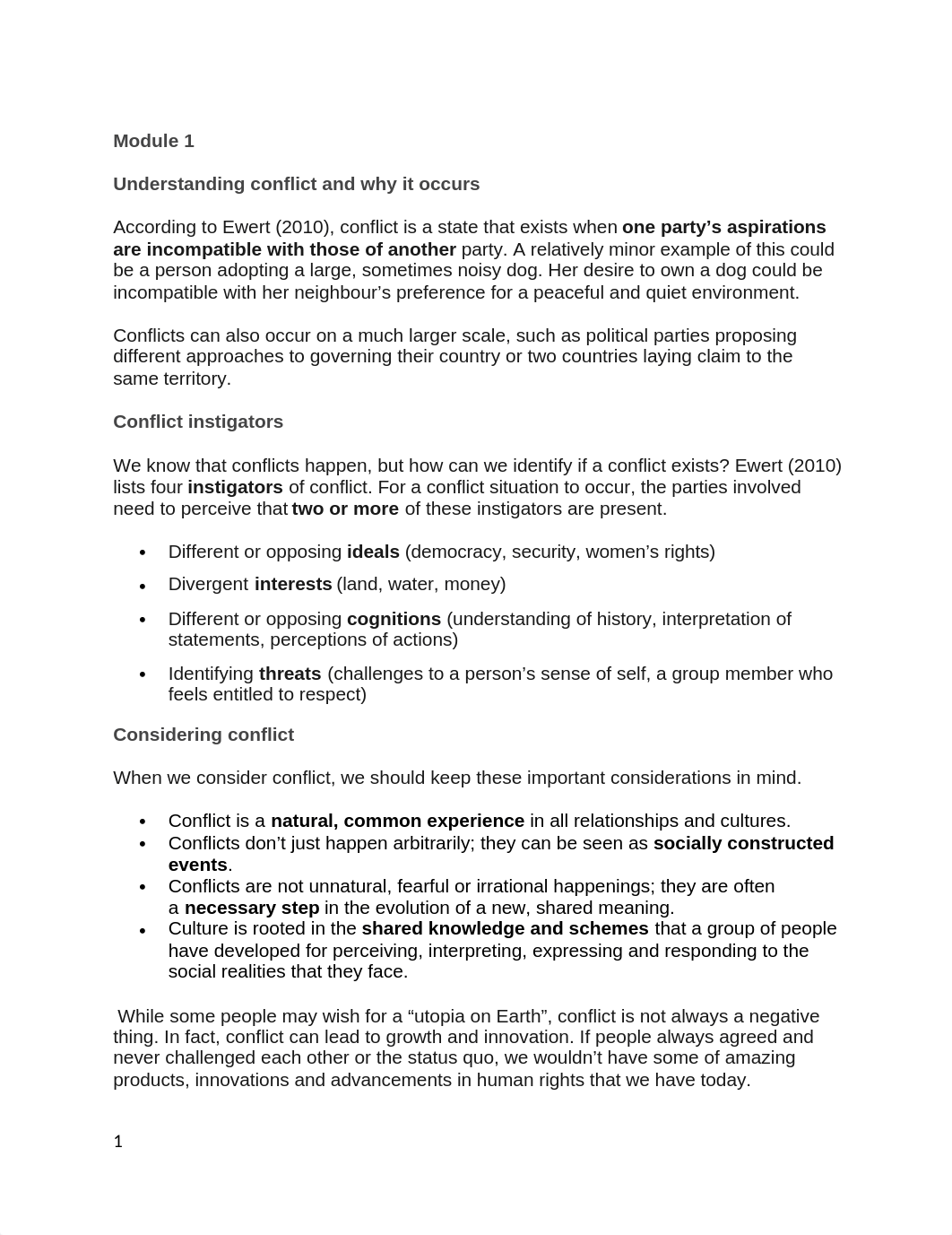 Module 1,2,3 Understanding conflict and why it occurs.docx_d72bztmc1jm_page1