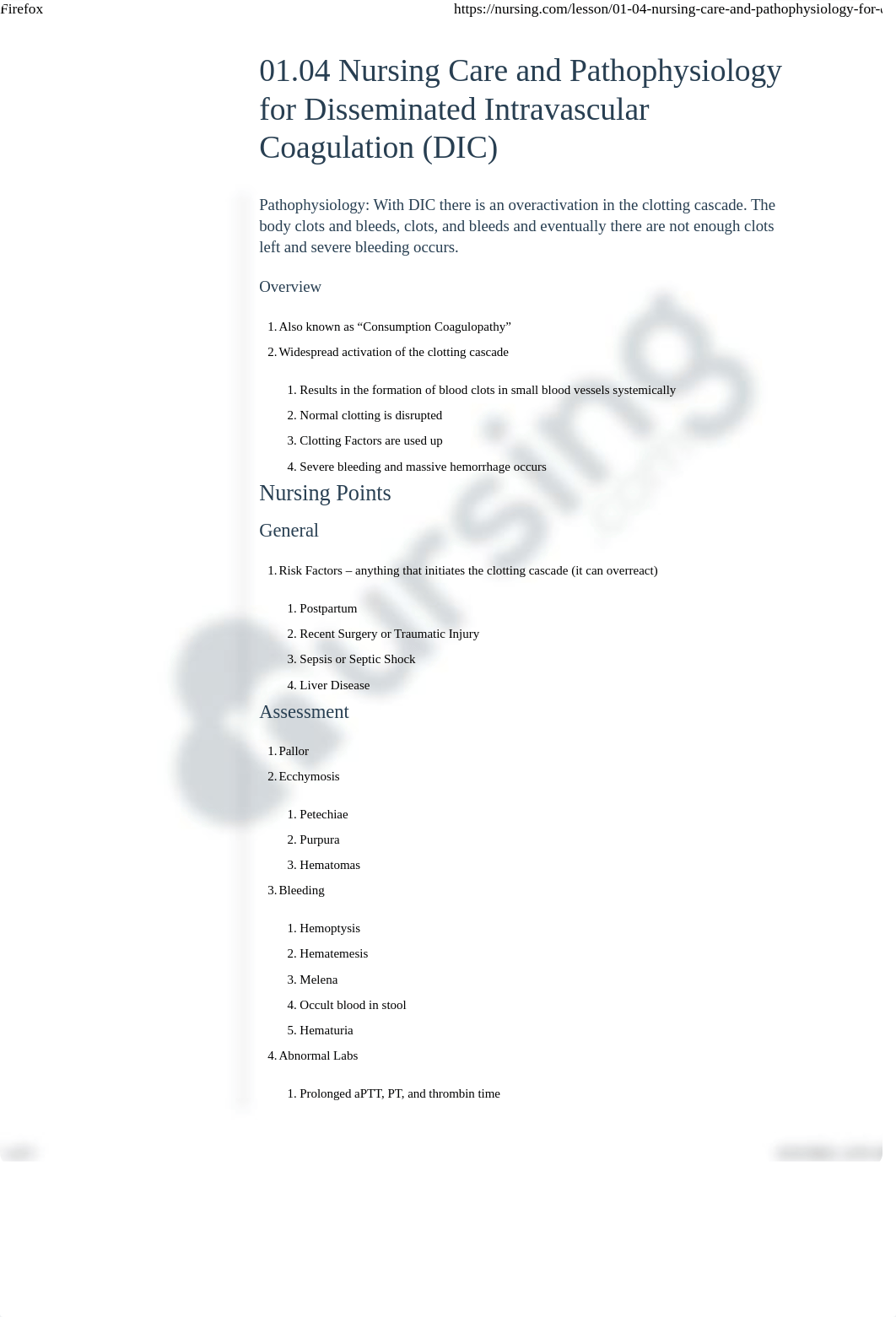 01-04-nursing-care-and-pathophysiology-for-disseminated-intravascular-coagulation-dic.pdf_d72c7lyf69p_page1