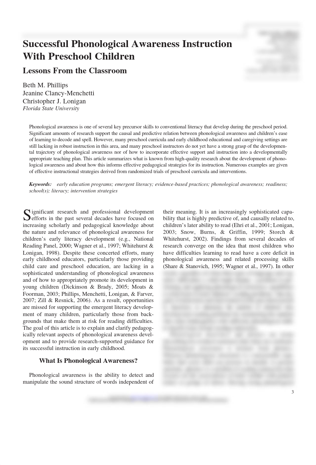 3-Successful Phonological Awareness Instruction with Preschool Children.pdf_d72mwrhoeod_page1