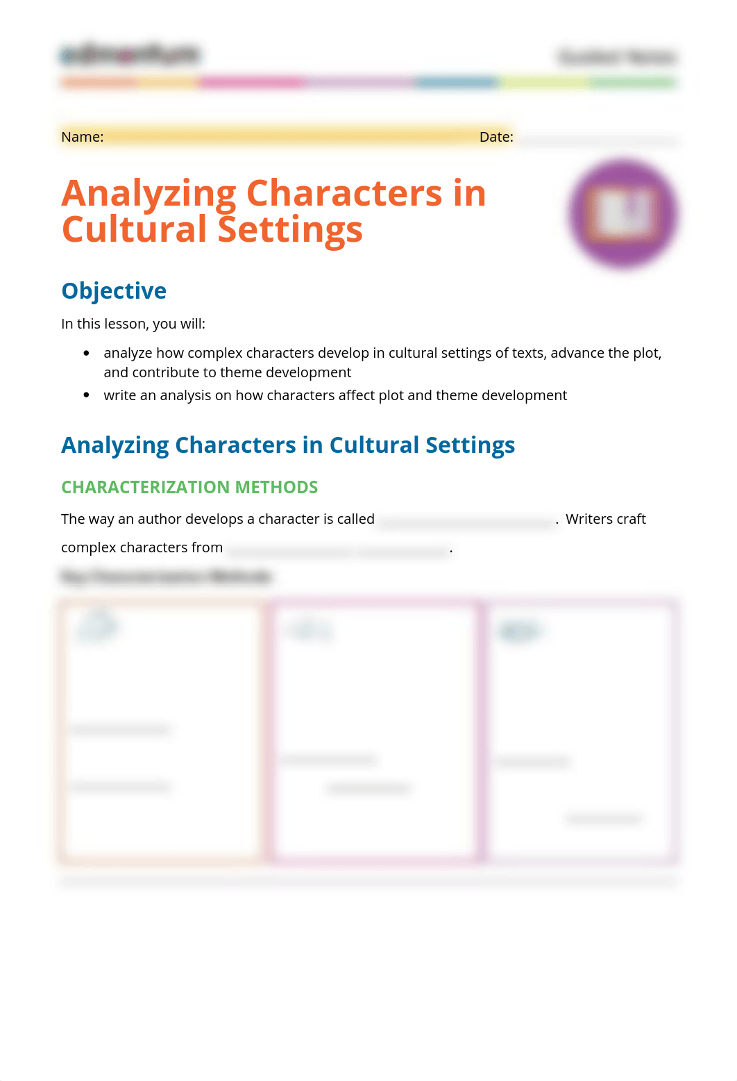 Guided Notes - Analyzing Characters in Cultural Settings.pdf_d737s4rdfag_page1