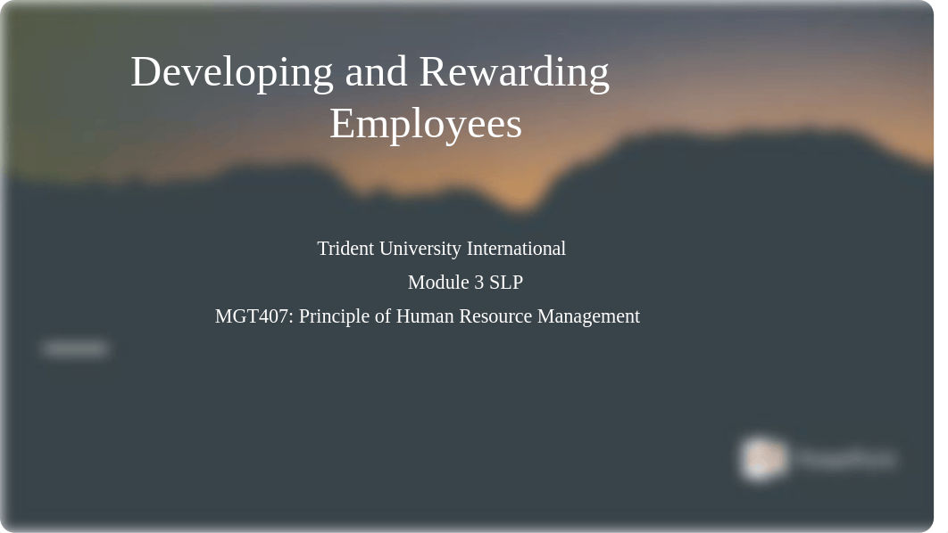 MGT407 - Developing and Rewarding Employees - SLP 3 Presentation.pptx_d73riq5865m_page1