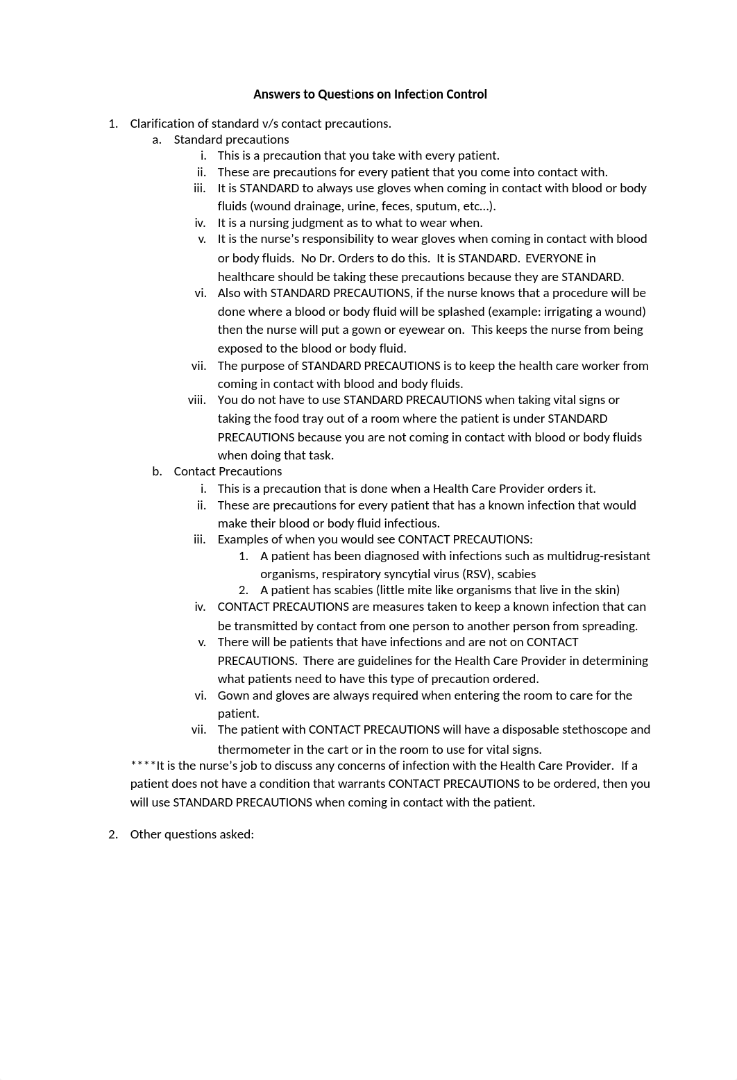 Answers to Infection Control Questions_d73st9ywzzg_page1