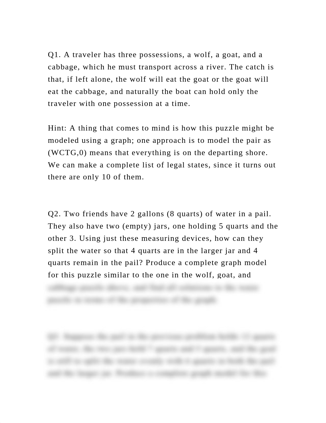 Q1. A traveler has three possessions, a wolf, a goat, and a cabbage,.docx_d73tcnaz2yh_page2