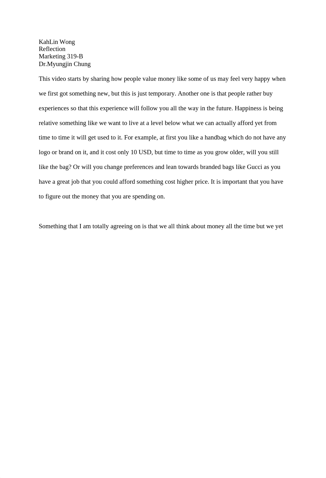 Reflection about money - KahLin.docx_d74deryw0tz_page1