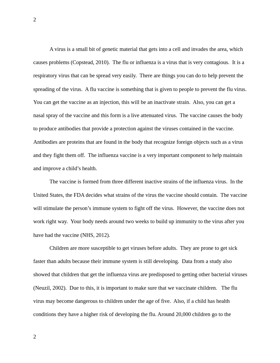 Flu vaccine in promoting children's health Paper_d74gnrag49g_page2