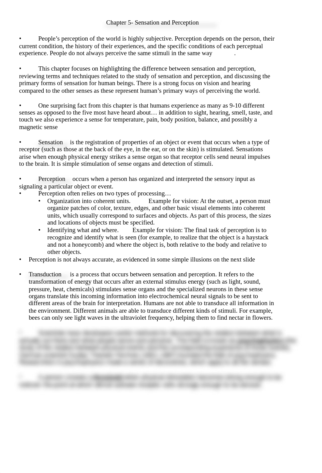 2nd ED Cacioppo PSYC 2003 Chapter 5 Sensation and Perception student DETAILED notes (2).rtf_d74io0uiwo1_page1