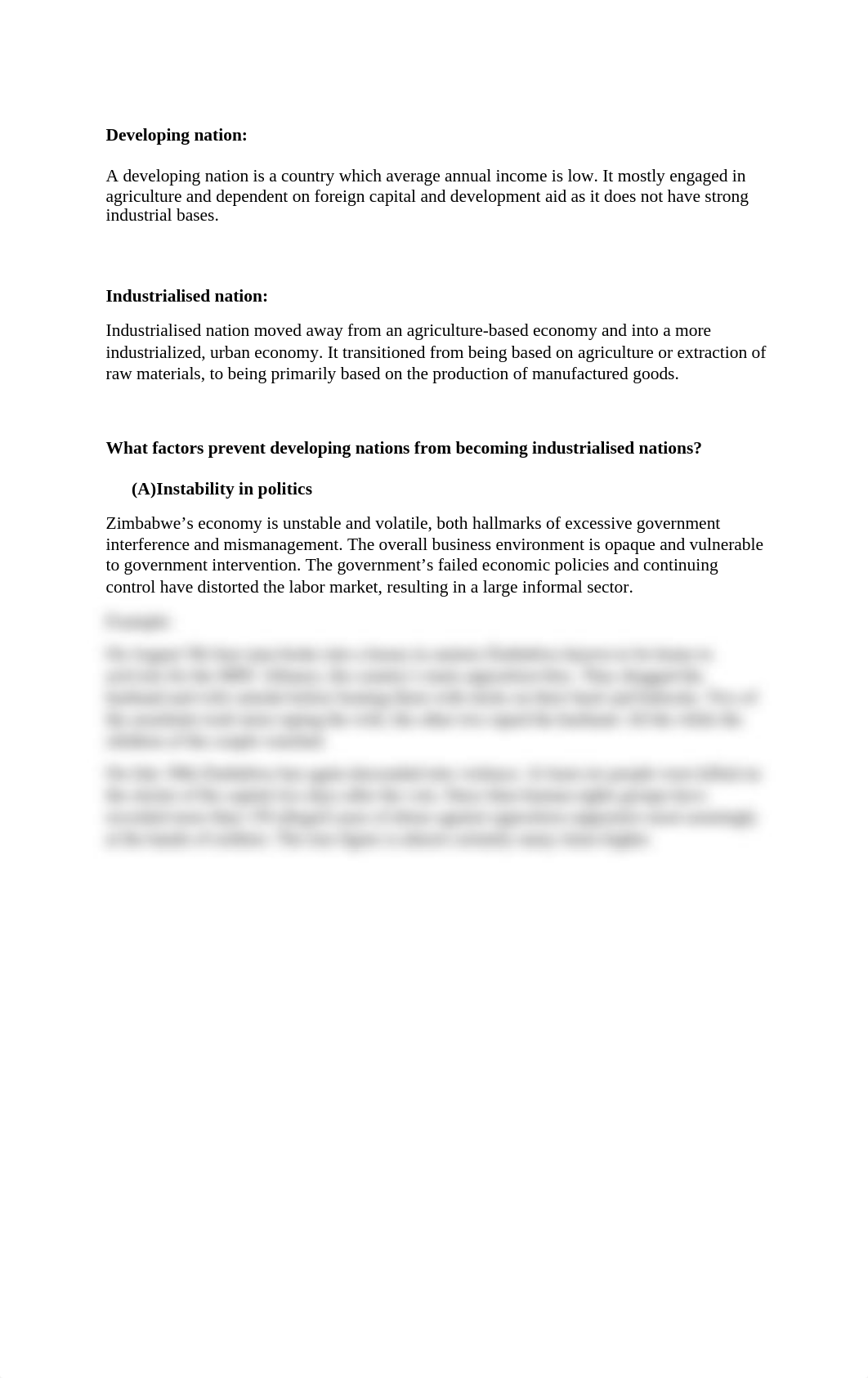 What factors prevent developing nations from becoming industrialised nations.docx_d74or5sjtk5_page1