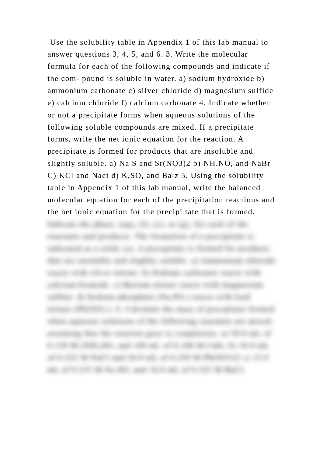 Use the solubility table in Appendix 1 of this lab manual to answer q.docx_d74vig1g8ij_page2
