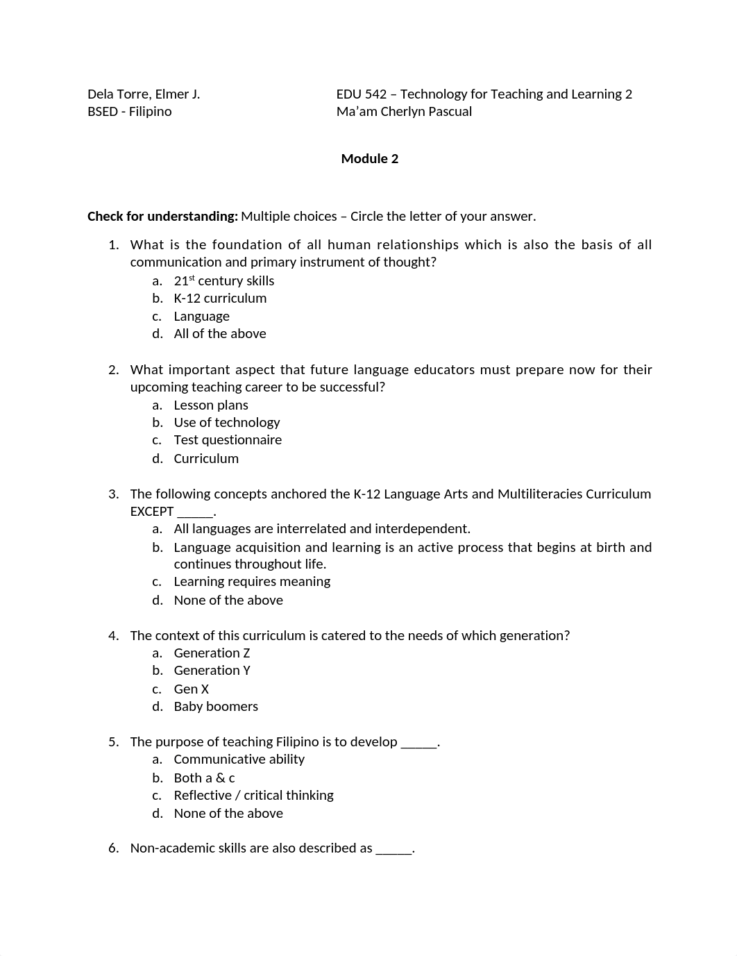 EDU 542 Module 2 - Elmer J. Dela Torre.docx_d74wqh9sd51_page1