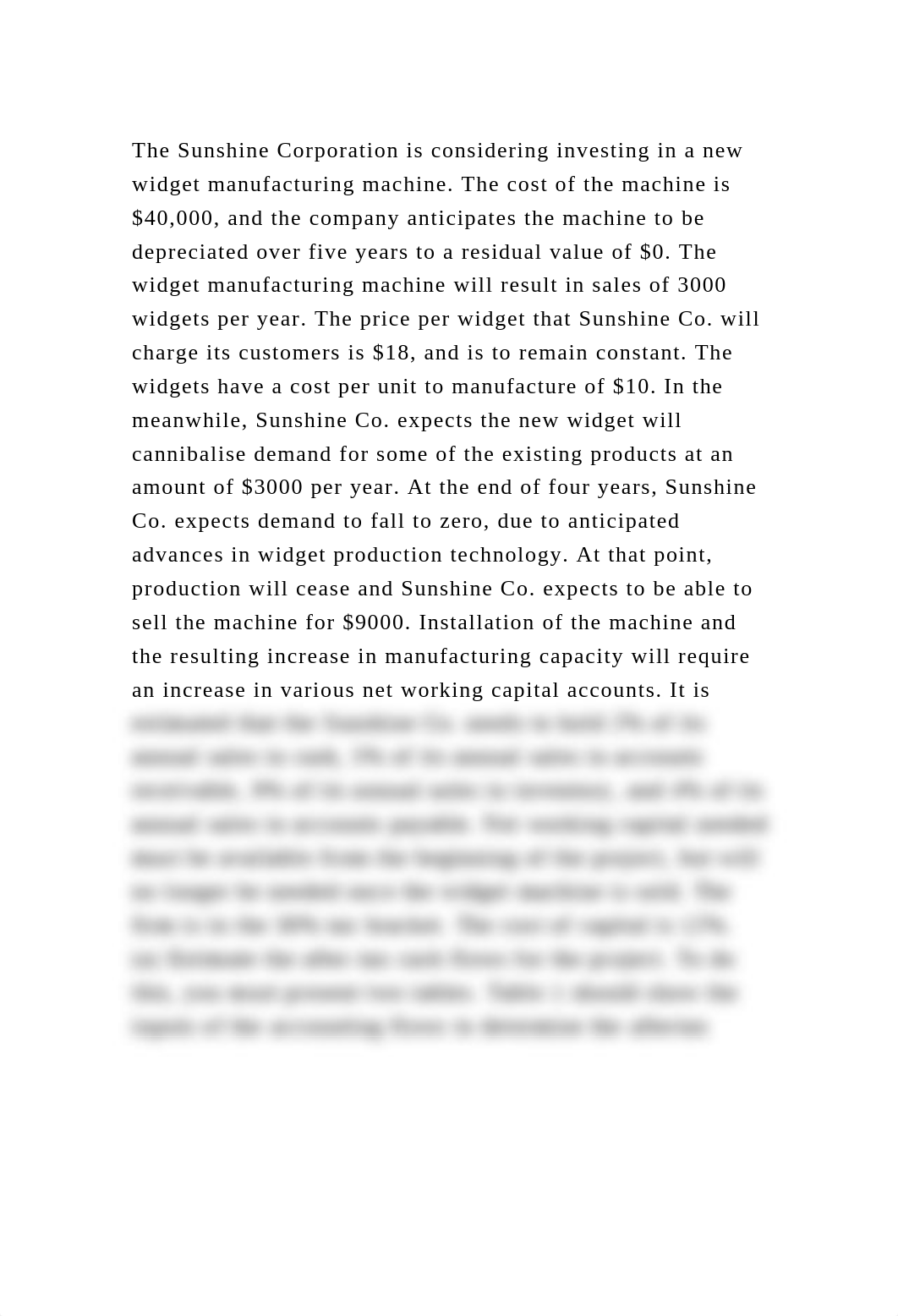 The Sunshine Corporation is considering investing in a new widget ma.docx_d75y6cqfe28_page2