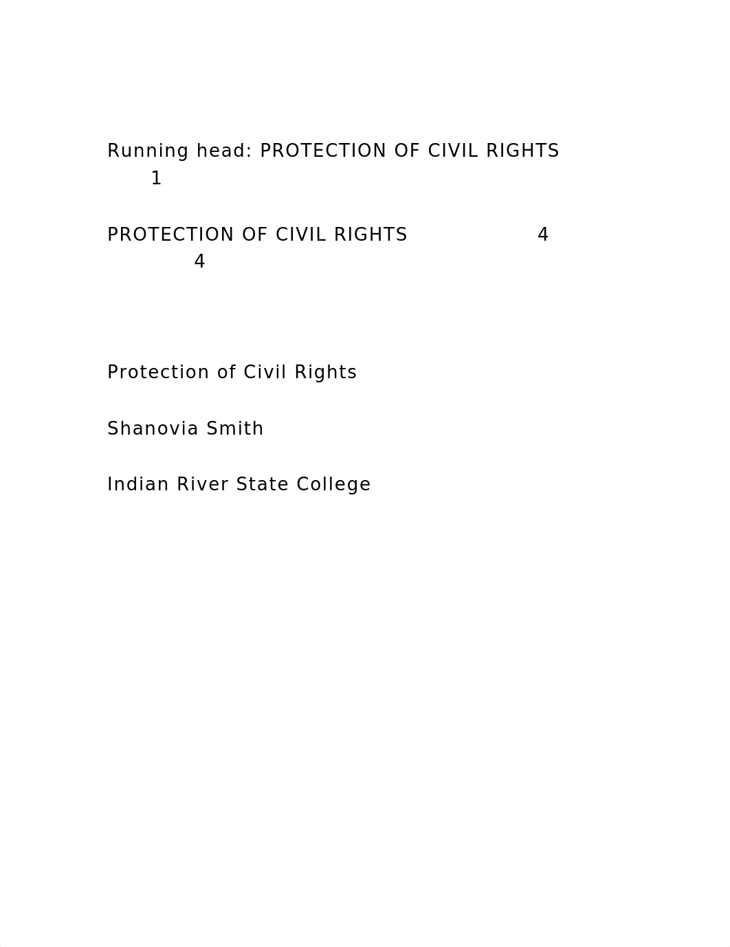 Running head PROTECTION OF CIVIL RIGHTS1PROTECTION OF CIVIL.docx_d769qq7kcam_page2