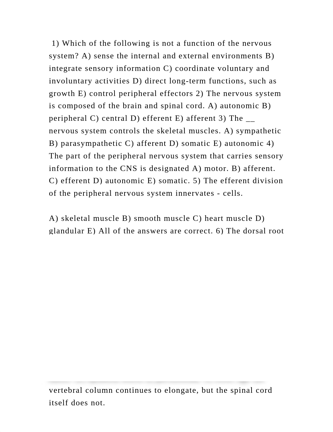 1) Which of the following is not a function of the nervous system A).docx_d76an5v2286_page2