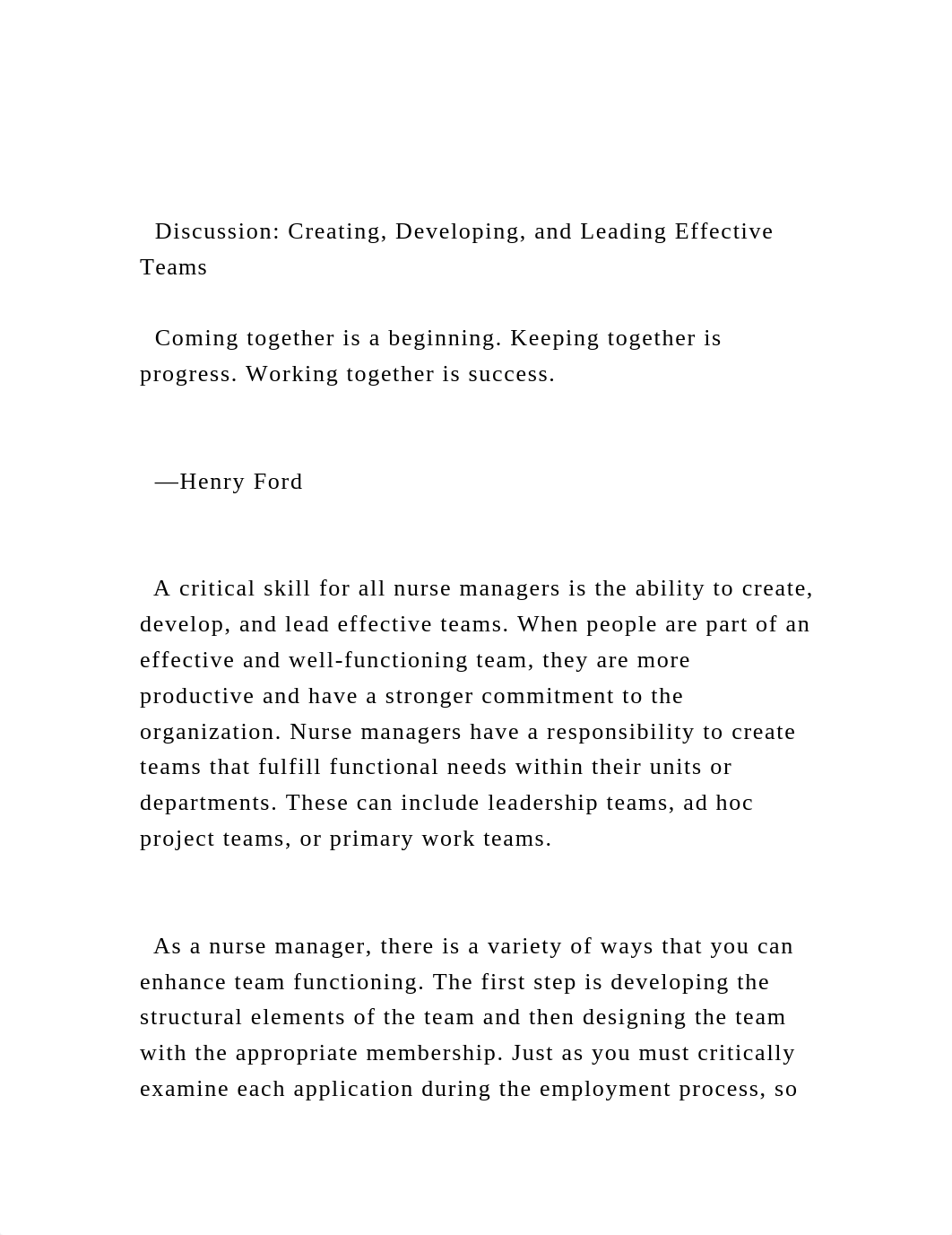 Discussion Creating, Developing, and Leading Effective Teams .docx_d76ib1943d6_page2