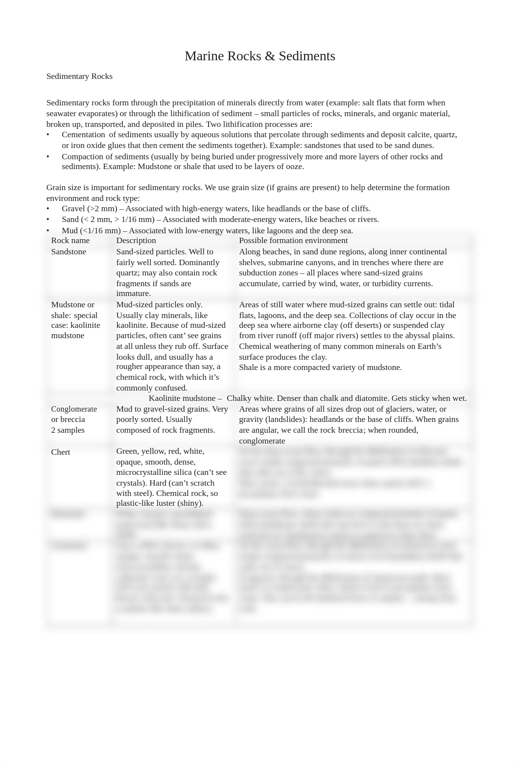 OCE1001 Sediments and Marine Rocks Assignment 1-2.pdf_d7758d0x2y8_page1