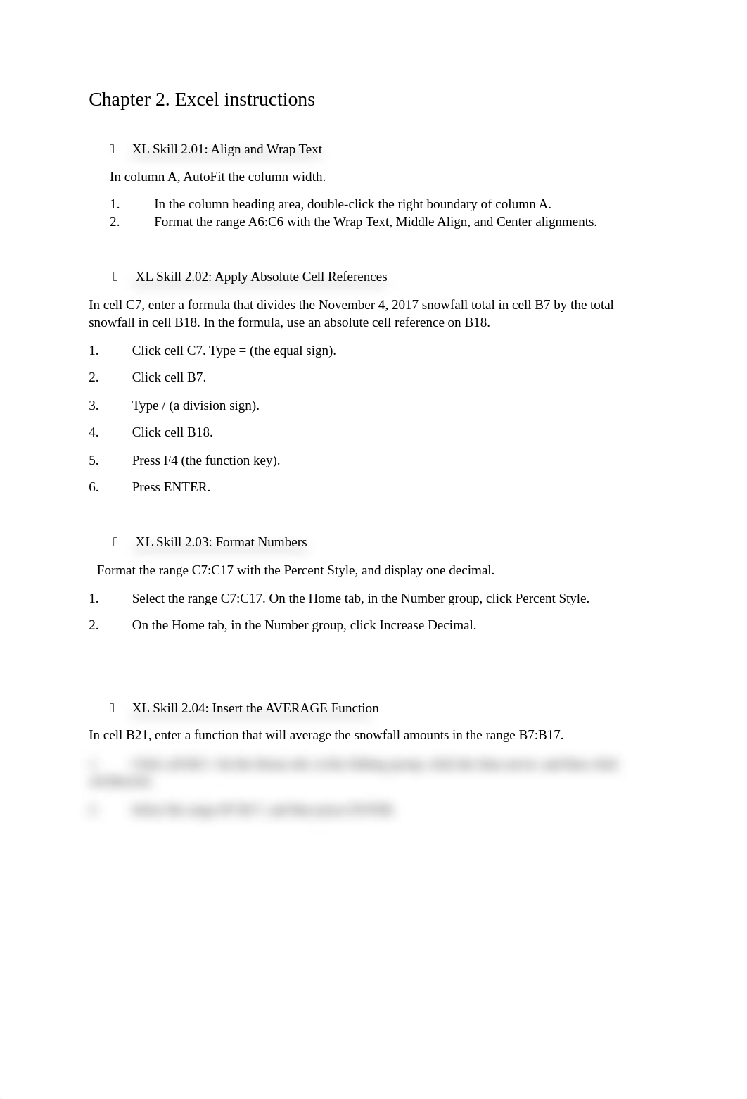 Chapter 2 excel list of how to do things.docx_d779qym6rx2_page1