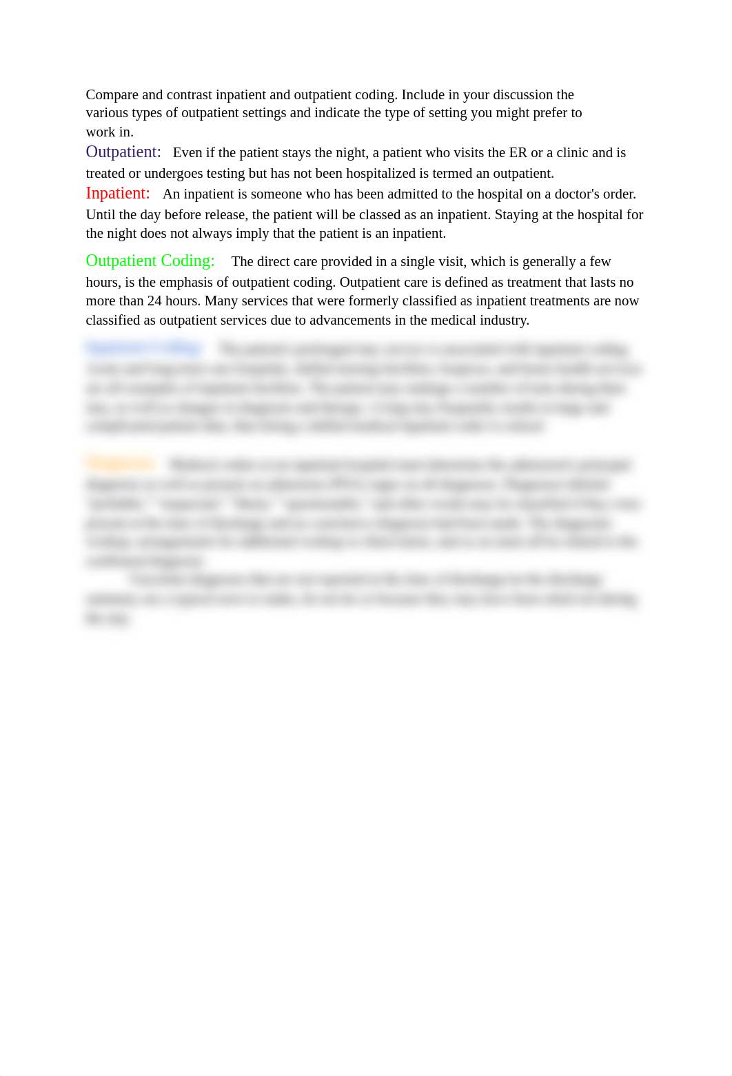 Compare and contrast inpatient and outpatient coding.pdf_d77d11kab6d_page1