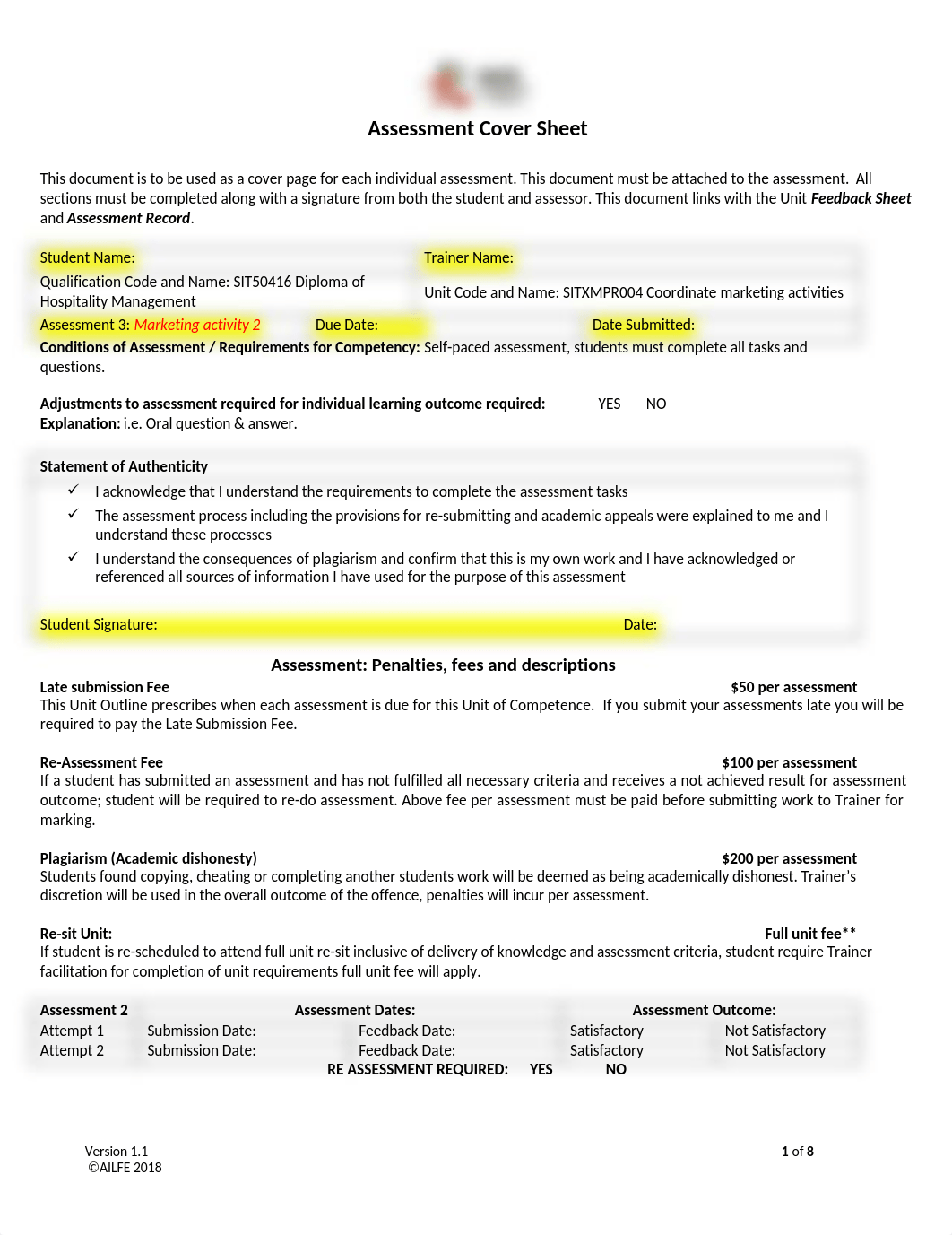 SITXMPR004 Assessment 3 -Marketing Activity 2.docx_d77h0ndgdep_page1