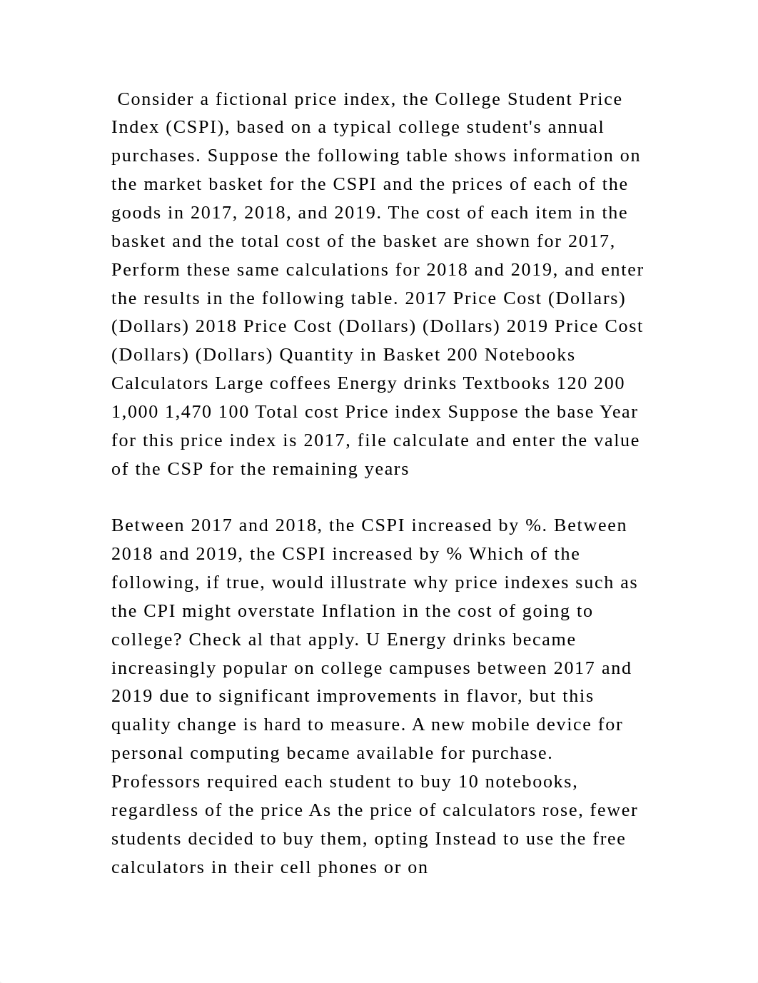 Consider a fictional price index, the College Student Price Index (CS.docx_d77p2mra8i1_page2