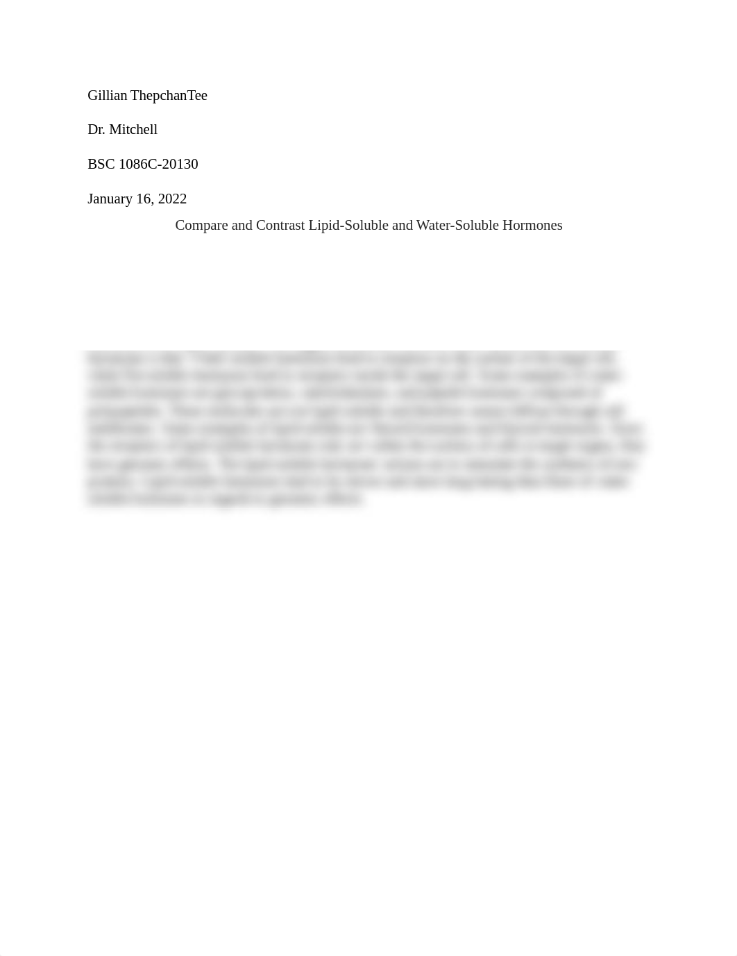 Compare and Contrast Lipid-Soluble and Water-Soluble Hormones.docx_d787u3jgu8k_page1