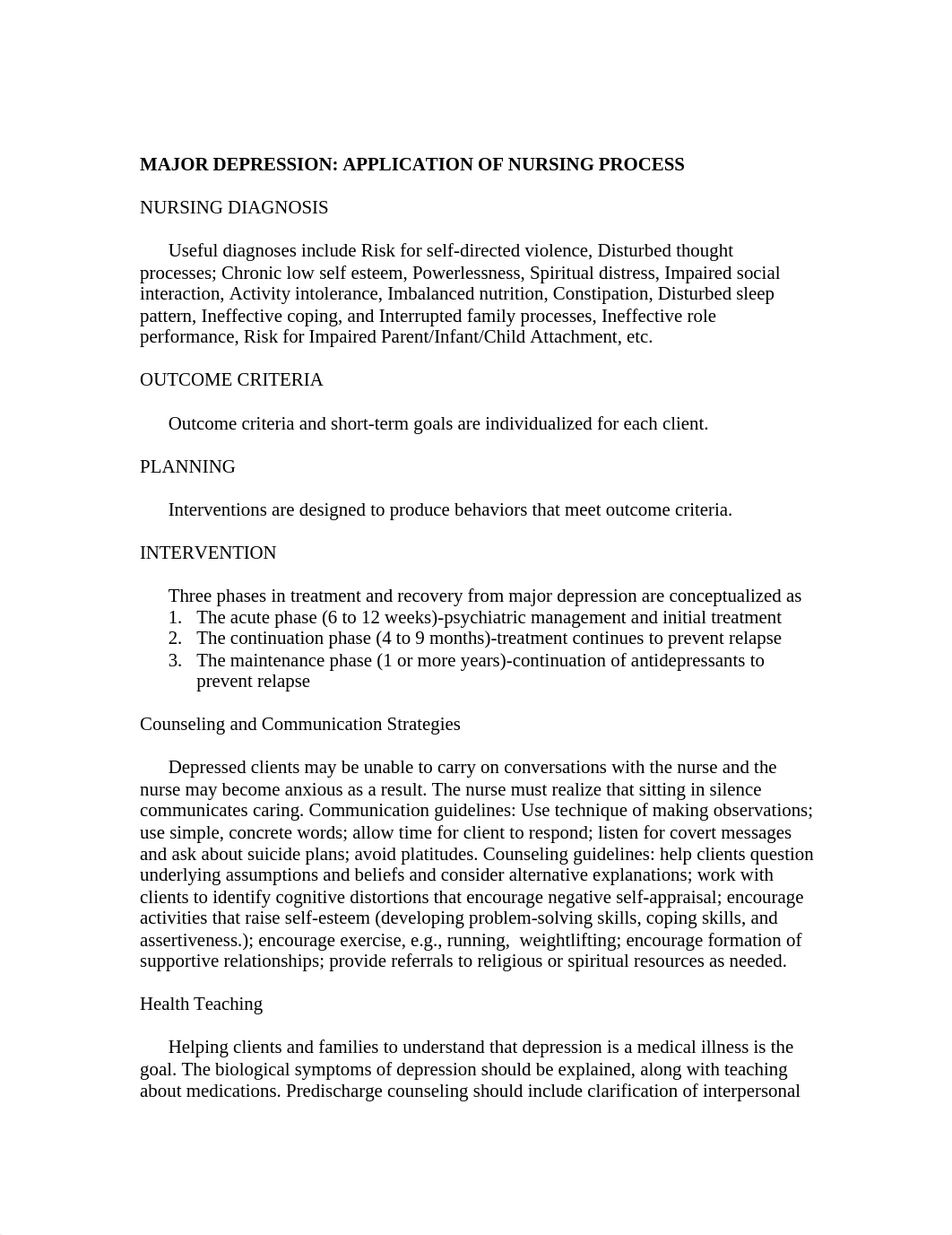 MAJOR DEPRESSION- APPLICATION OF THE NURSING PROCESS.doc_d789bh9yad0_page1