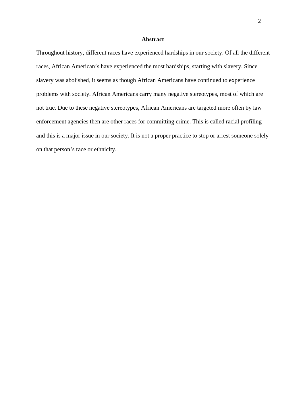 Research Proposal Outline Racial Profiling Against African Americans_d78b24z1rt6_page2