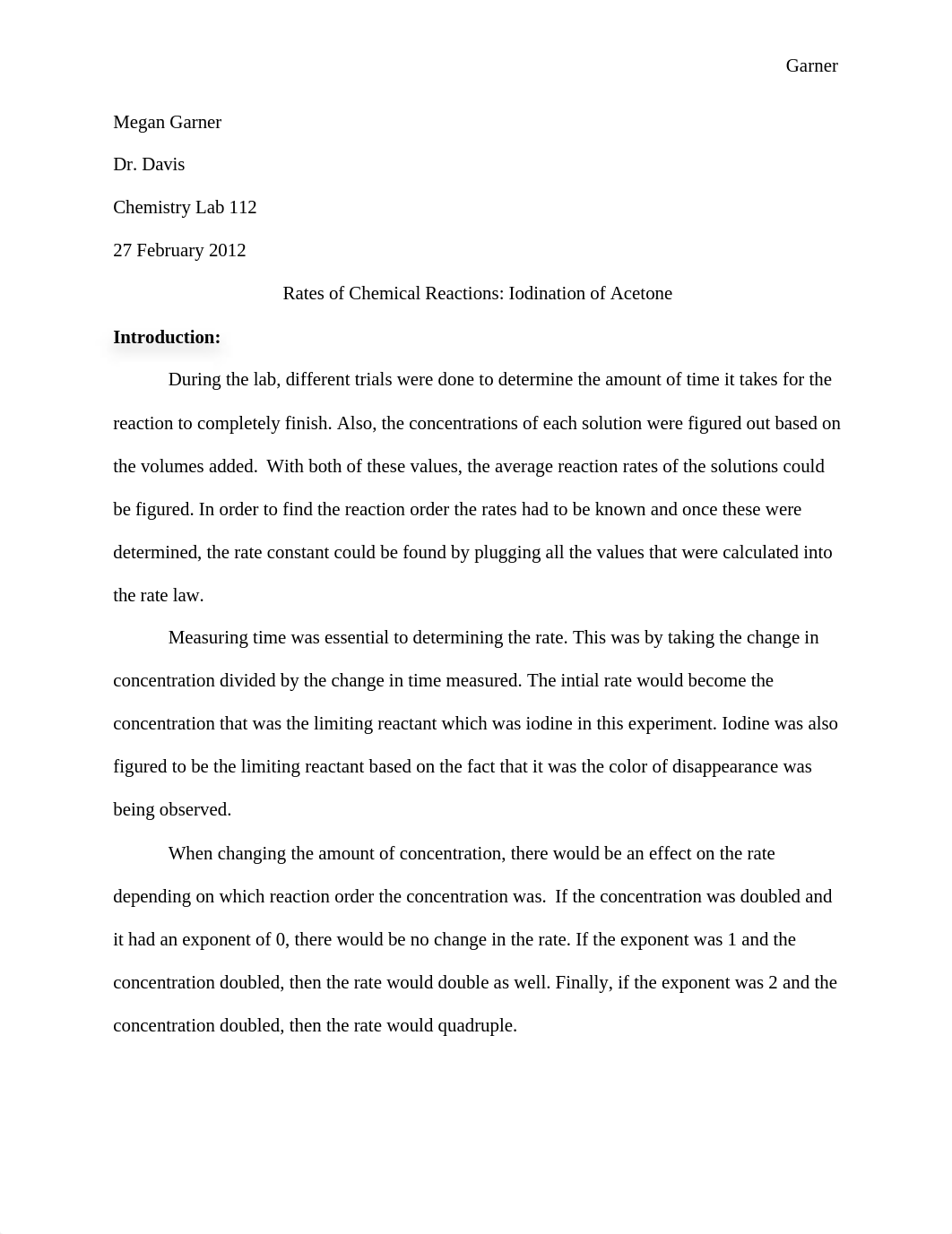 Lab 2 Rates of Chemical Reactions Iodination of Acetone_d78mhohdkxa_page1