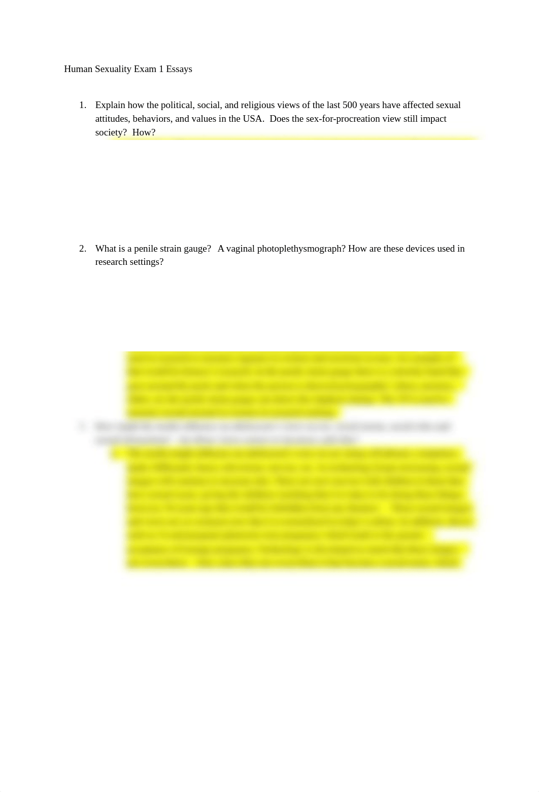 Human Sexuality Exam 1 Essays.docx_d78q9av0c6u_page1