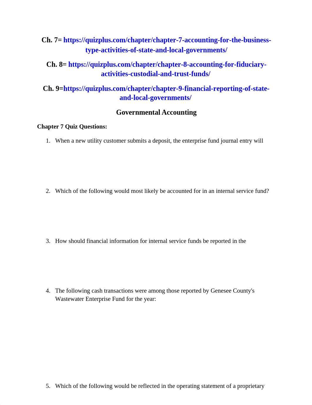 Governmental Accounting Ch. 7-9 Quizzes and Bonus Quizzes.docx_d78qmlu3aad_page1