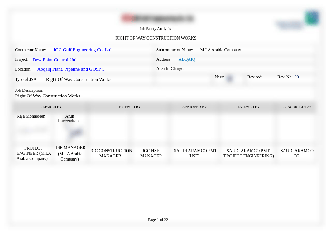 JSA FOR RIGHT OF WAY CONSTRUCTION WORKS.pdf_d78s7ttk1uj_page1