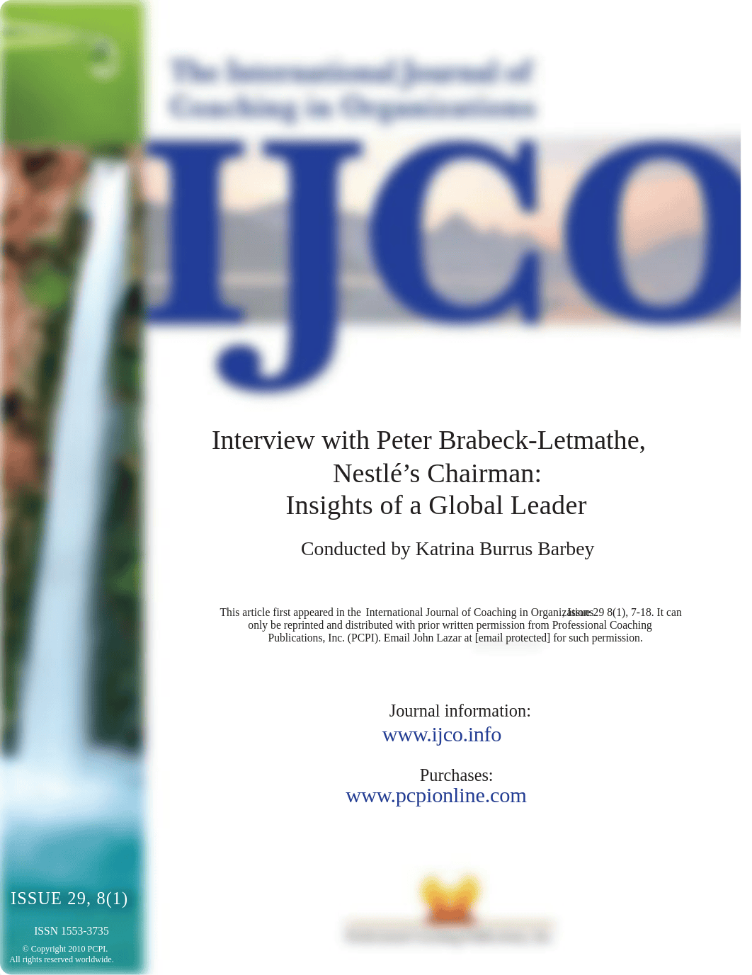 Interview with Peter BrabeckLetmathe Nestles chairman Insights of a global leader by Barbey 2010.pdf_d78tkxc9vfp_page1