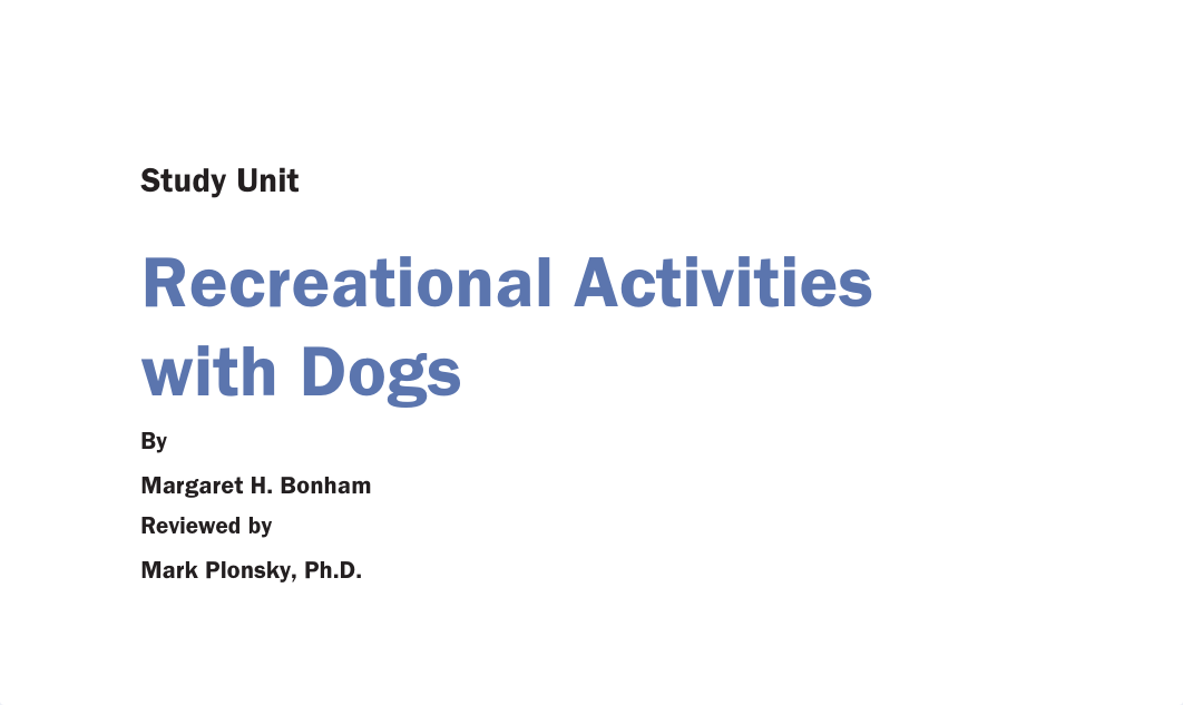 Study Unit Recreational Activities with Dogs_d78x0806p6a_page1