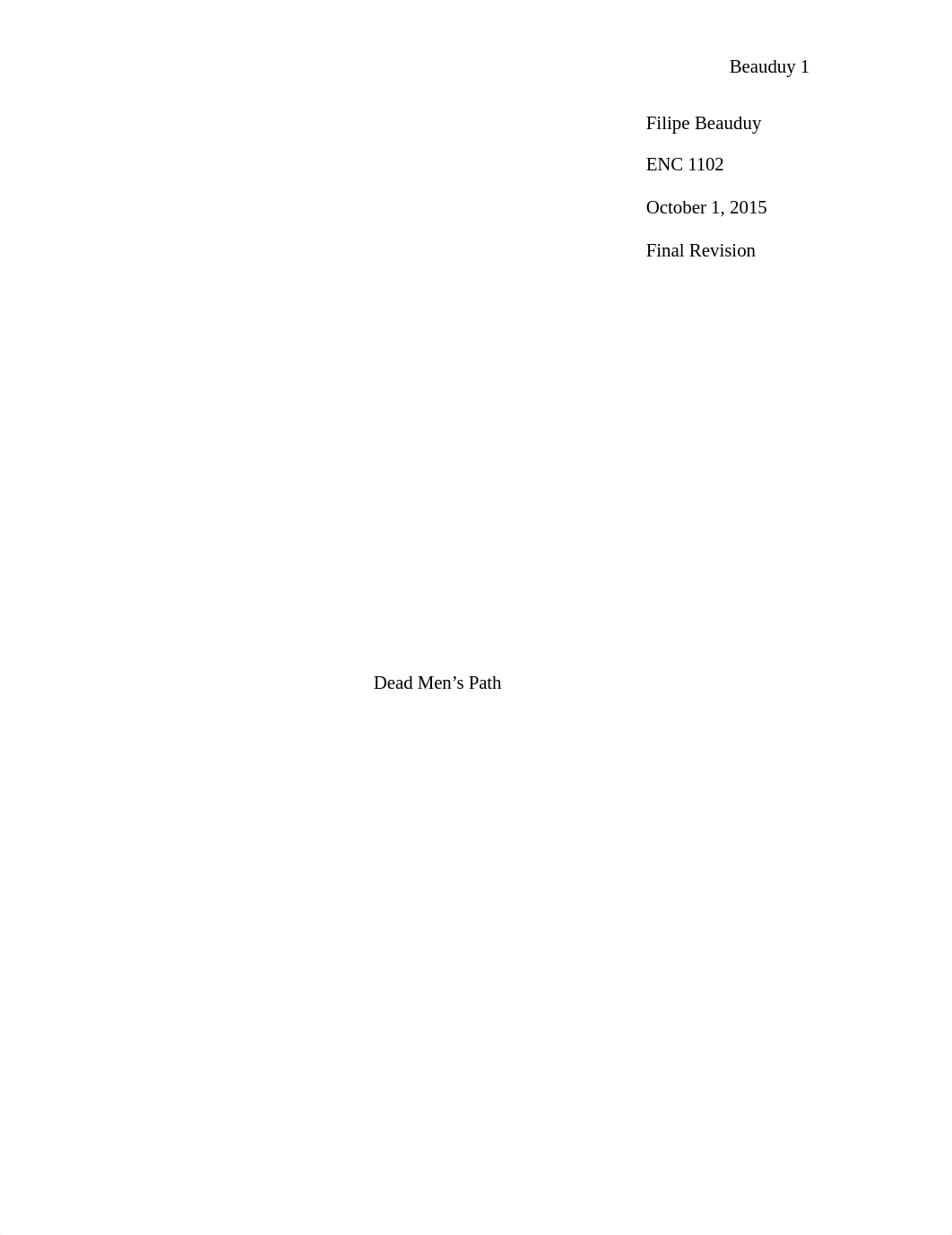 Dead Men's Path Essay Final Draft.docx_d795j3566wl_page1