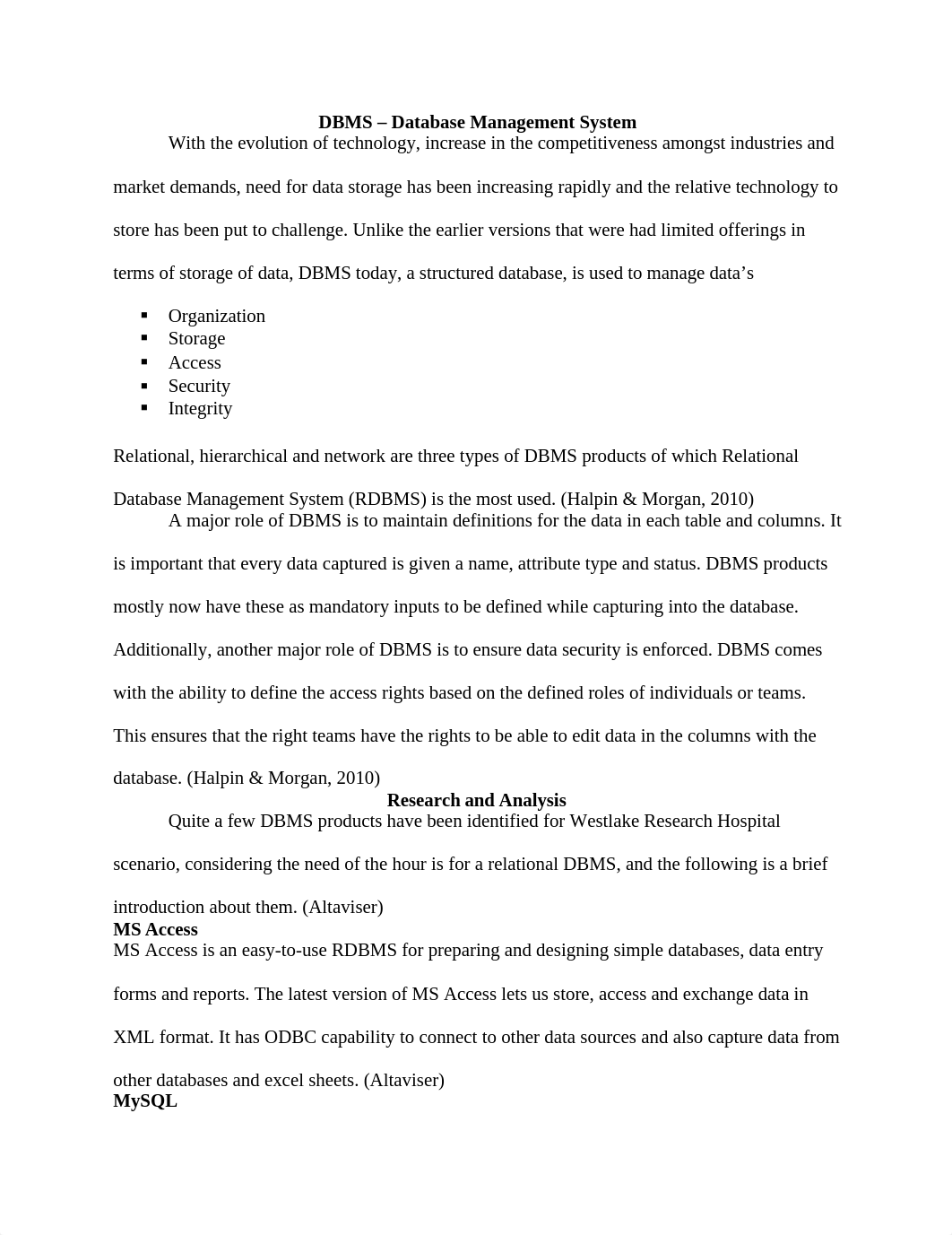 5-2 Final Project Milestone Three - DBMS Research and Recommendation_d799hcs84wb_page1