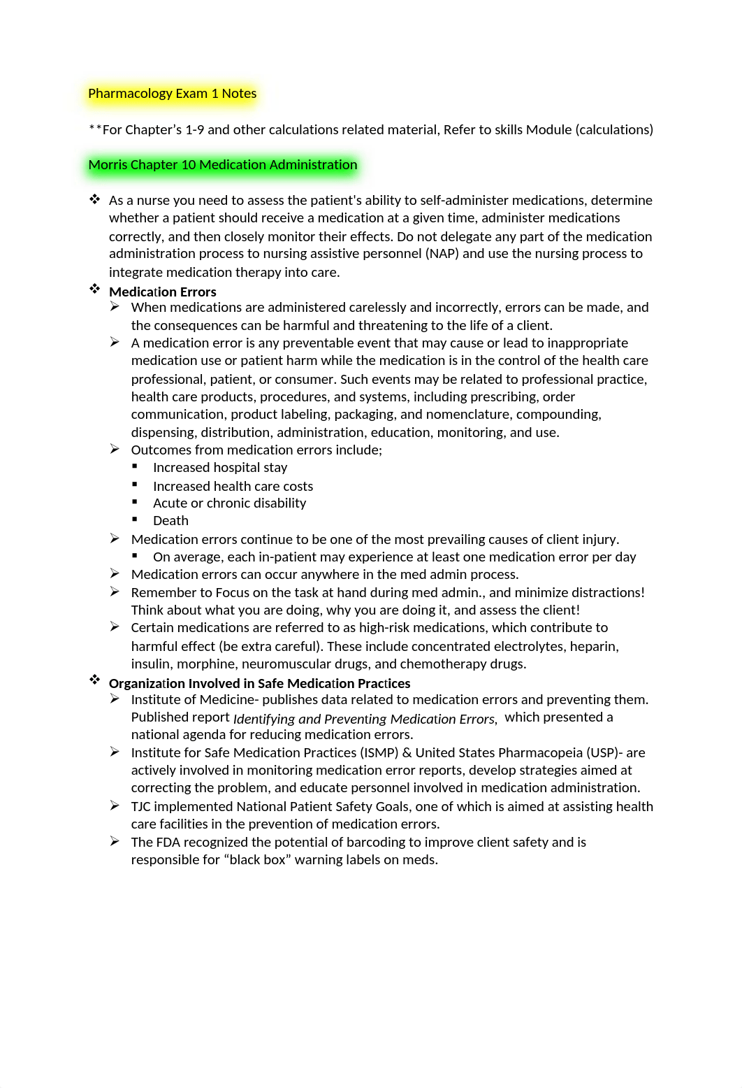 Pharmacology Exam 1 Notes.docx_d79h3xcfh2r_page1