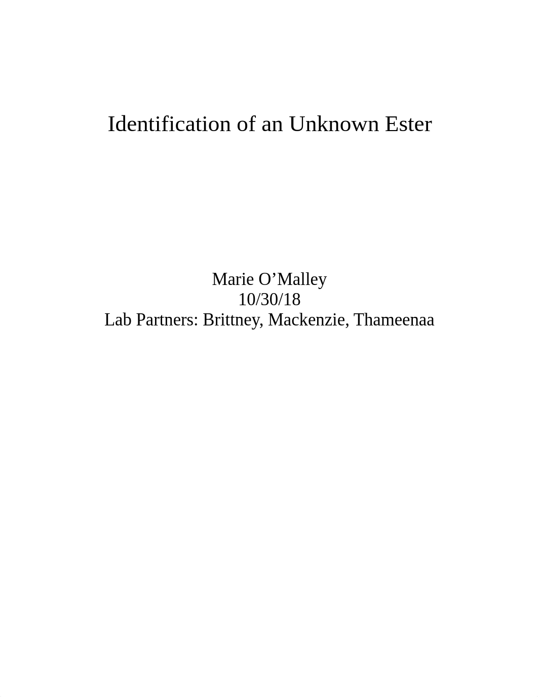 Identification of an Unknown Ester.docx_d79ofr027nh_page1