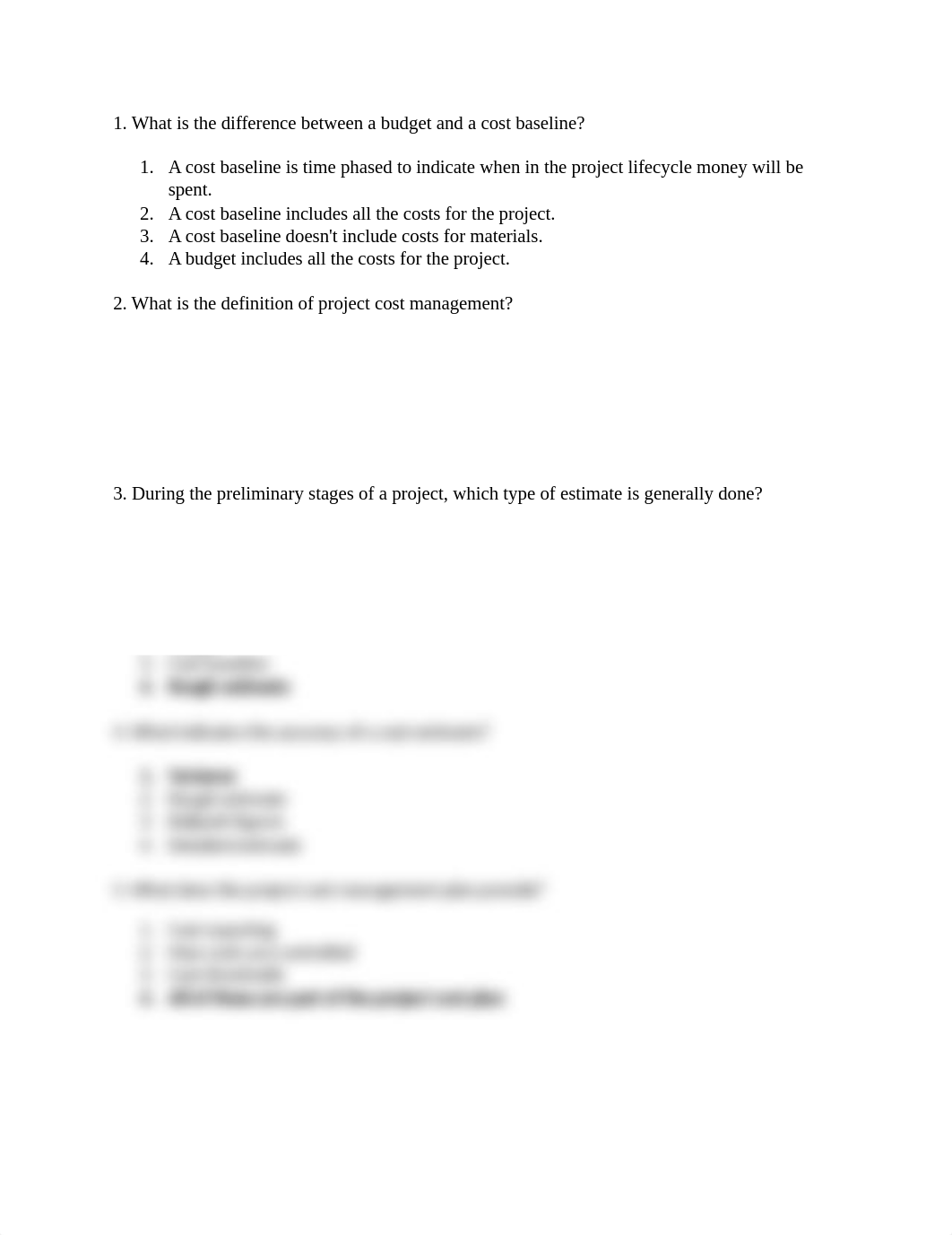 Project Cost Management Planning & Estimation Quiz with Answers.docx_d79y5e3u7wb_page1