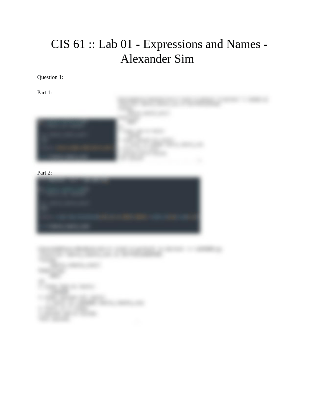 CIS 61 __ Lab 01 - Expressions and Names - Alexander Sim.docx_d7a4lxv6xah_page1