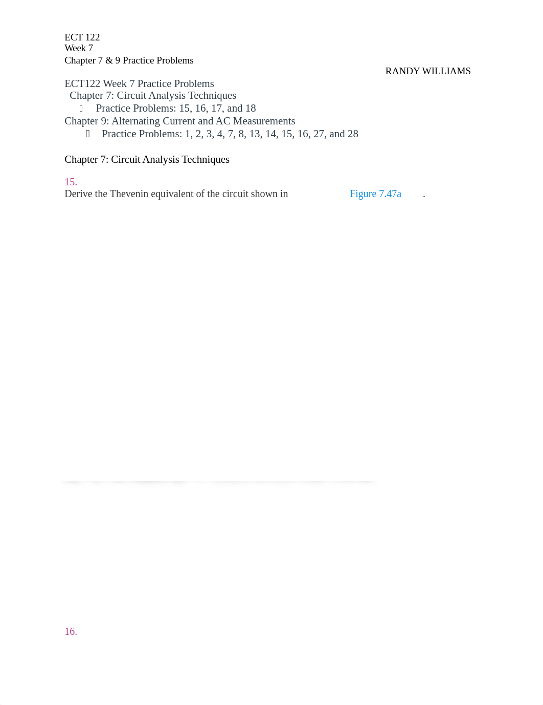 RW ECT122 Week 7 Practice Problems CHAPTER 7 & 9.docx_d7a9njfbgpk_page1