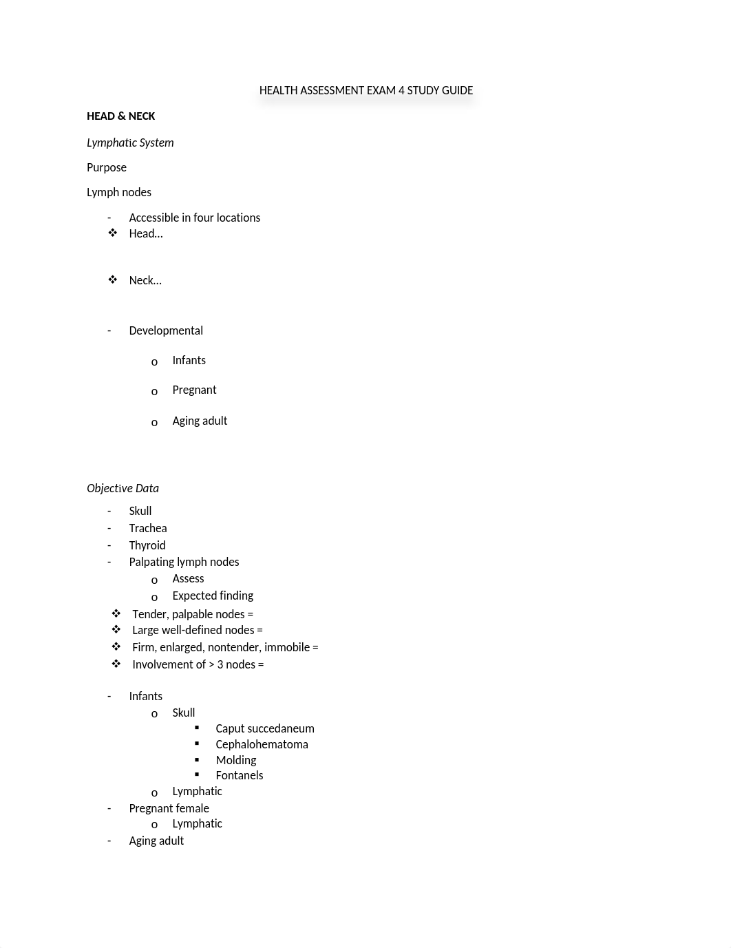 HEALTH ASSESSMENT EXAM 4 STUDY GUIDE.docx_d7acfww8fmm_page1