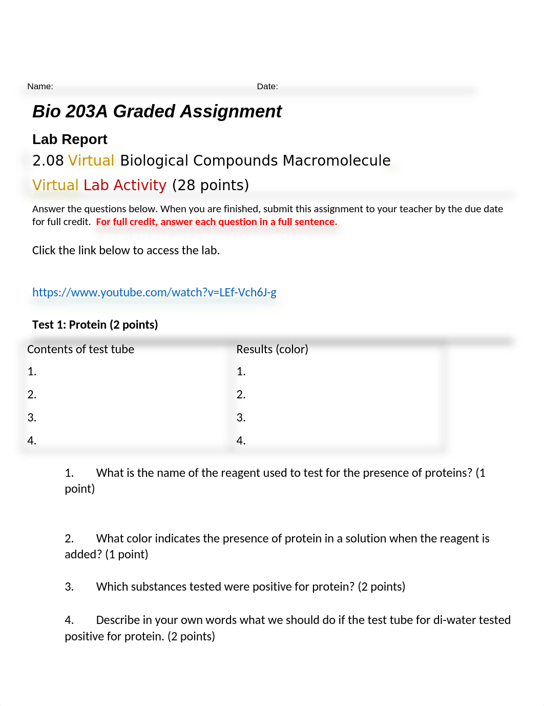 Bio Unit 2.08 Investigating Biological Compounds Macromolecule  Virtual Lab_2021 (1).rtf_d7aehzoc5e1_page1