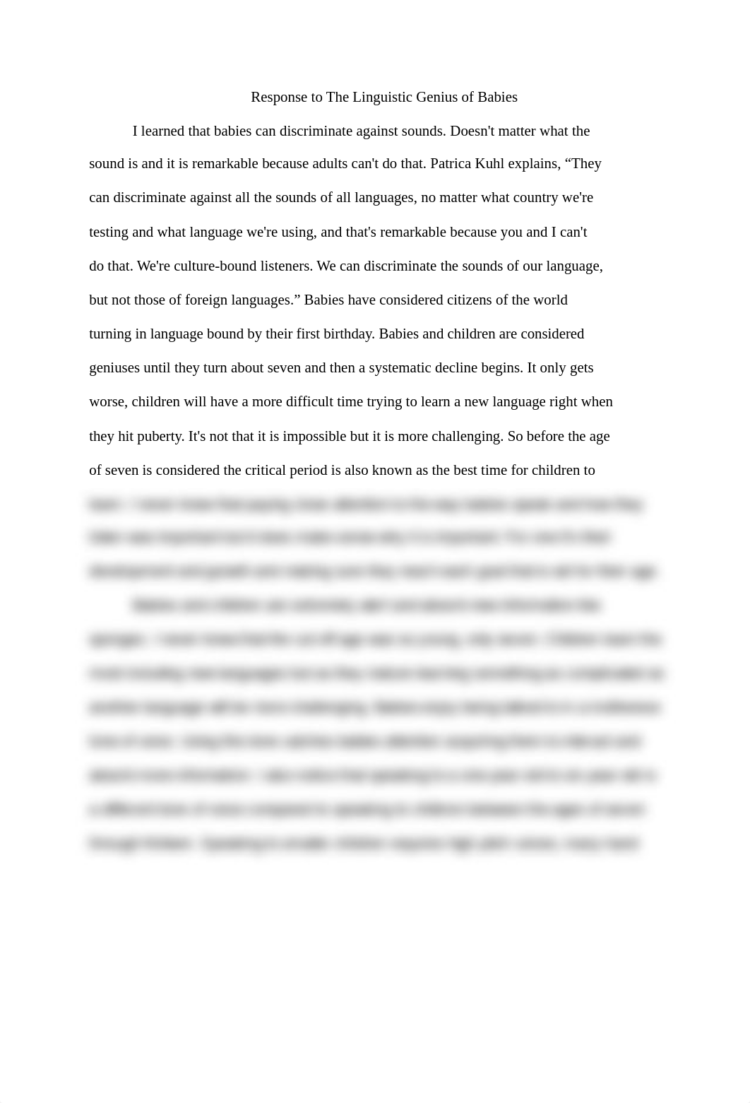 LANG 311_ Response to The Linguistic Genius of Babies (1).docx_d7ah6bjbpb1_page1