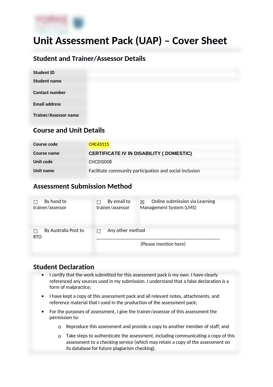 CHCDIS008 - Unit Assessment Pack Final (1).docx_d7awhl2x21k_page1