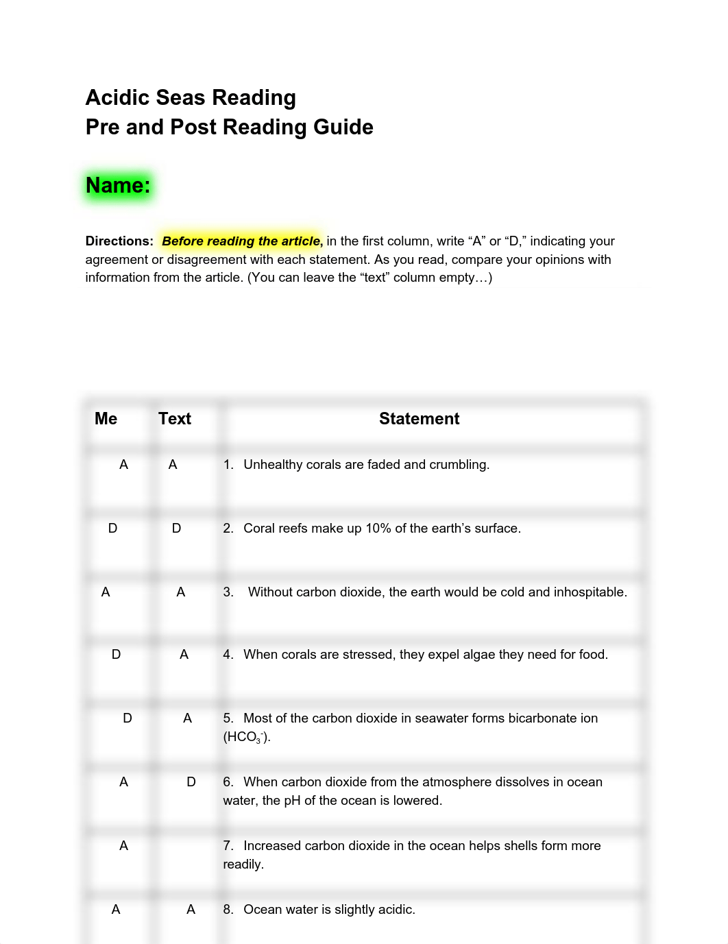 Copy of Acidic Seas pre and post Questions.pdf_d7ayrm4u4qk_page1